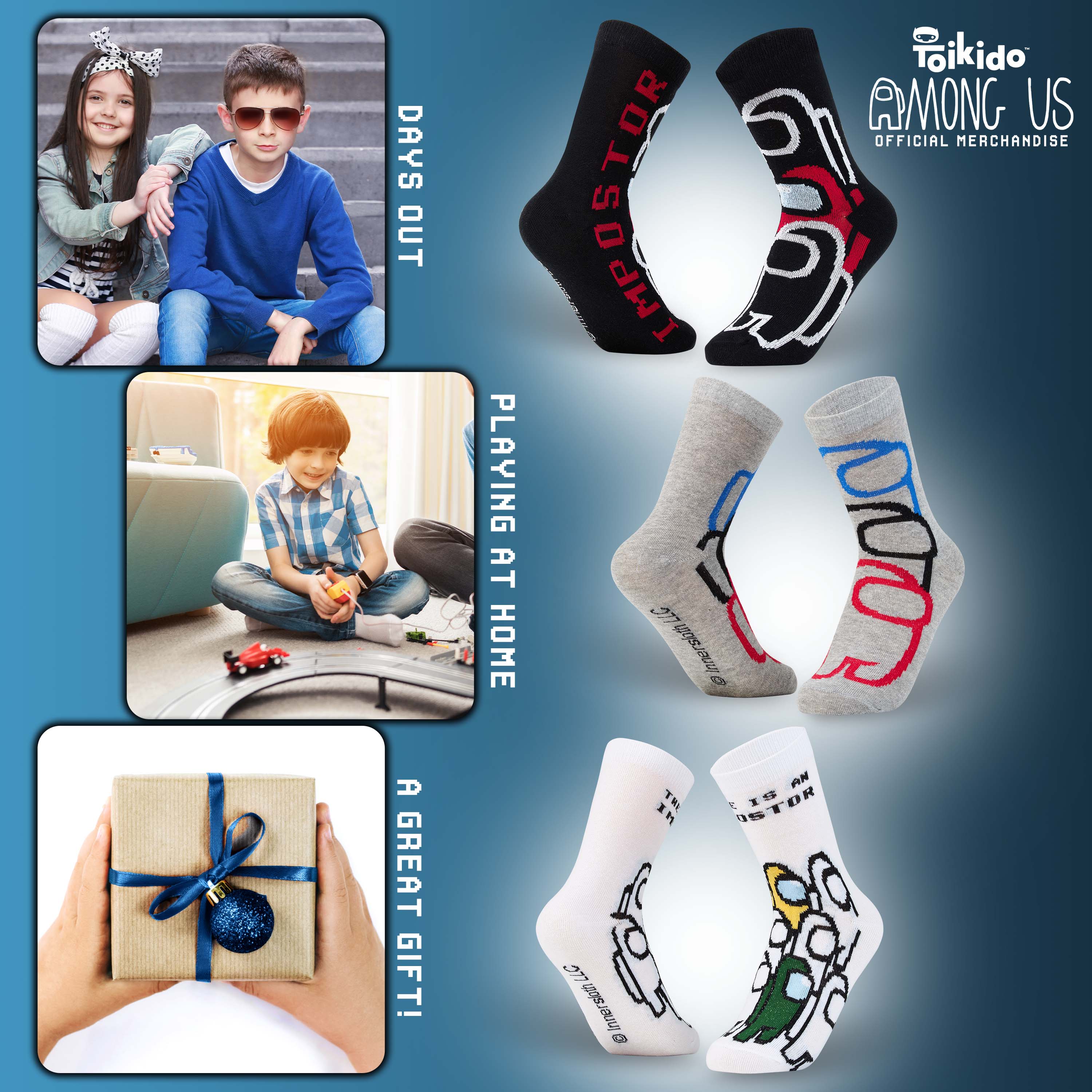 Among Us Boys Socks Kids Socks Boys Multipack Gifts - Image 2