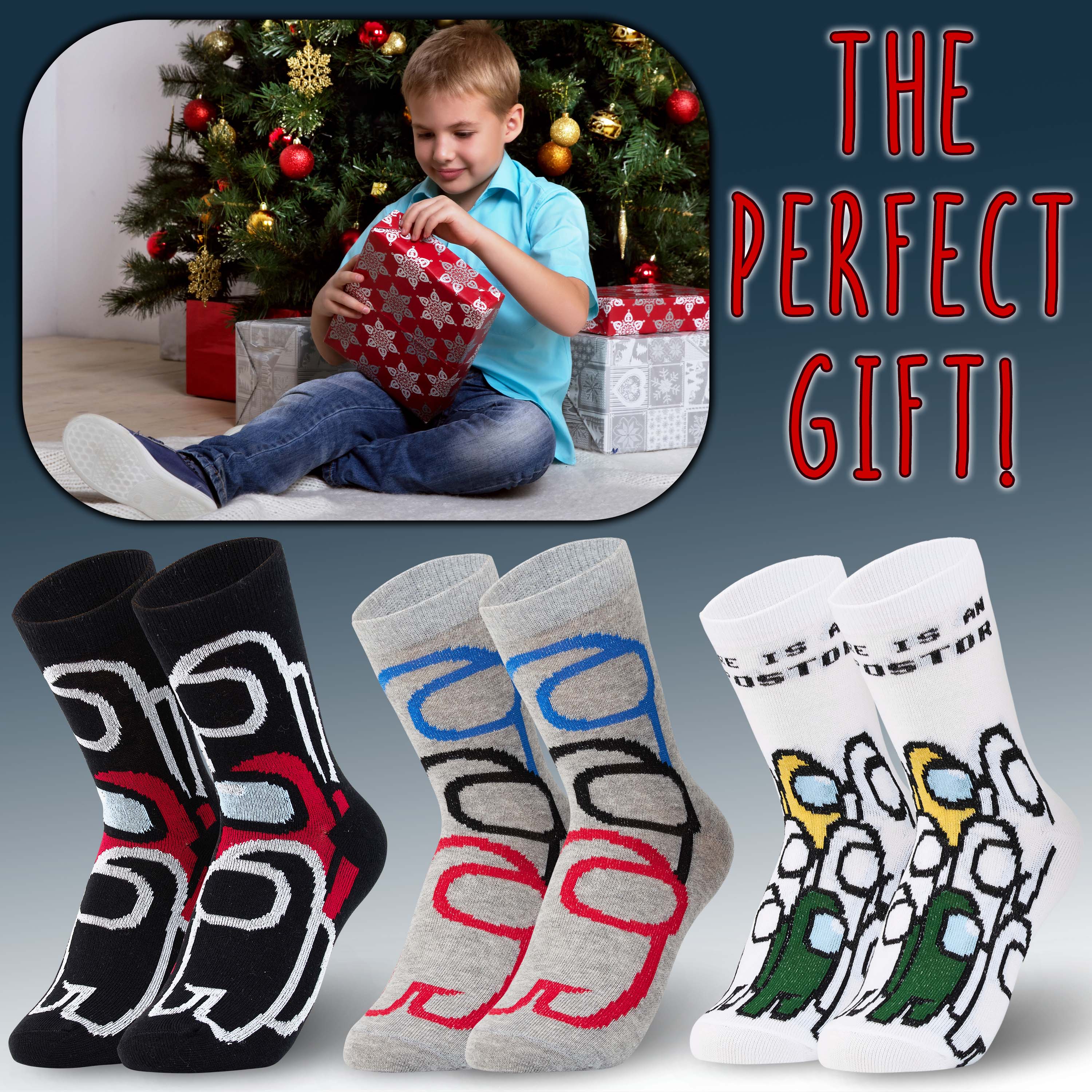 Among Us Boys Socks Kids Socks Boys Multipack Gifts - Image 3