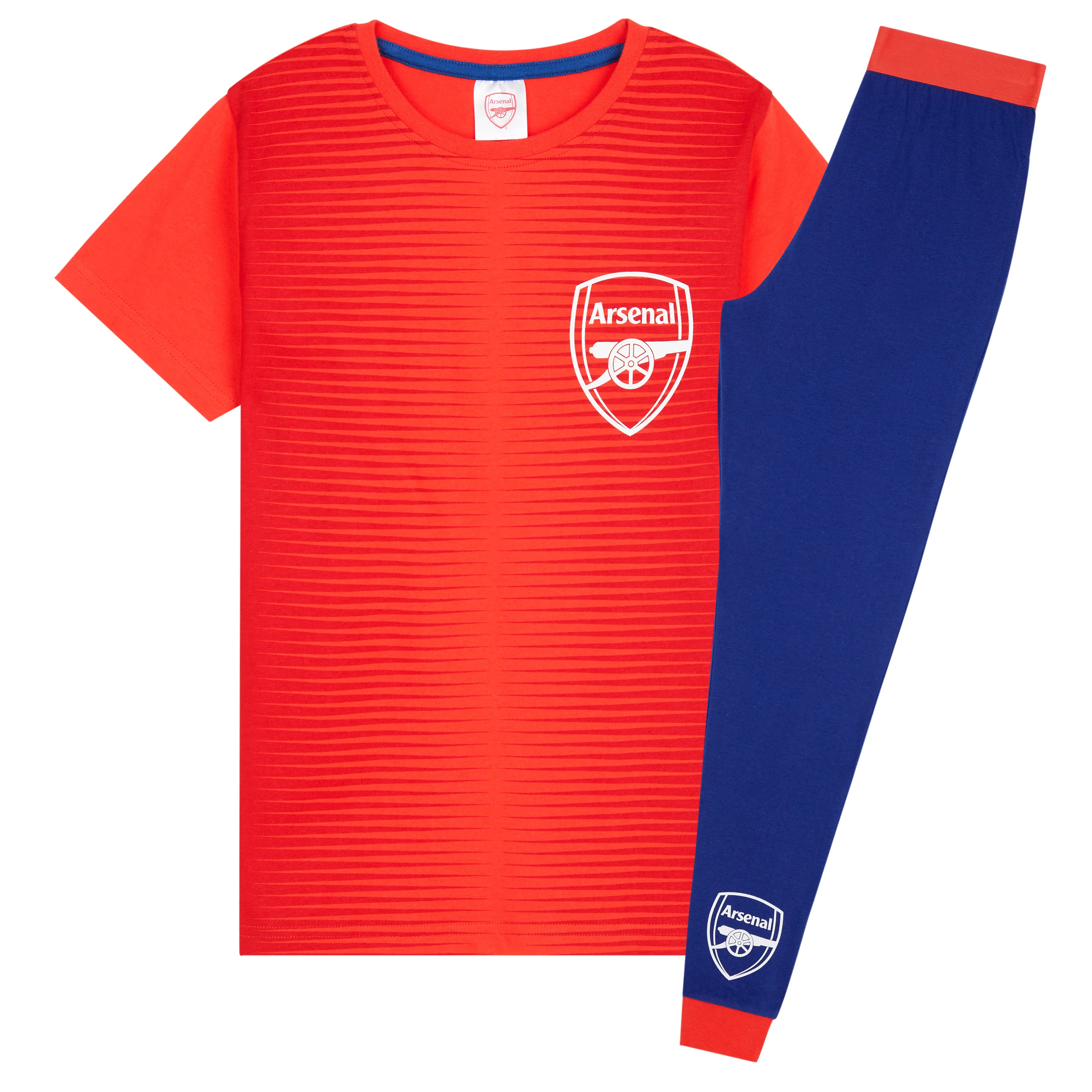 Arsenal F.C. Boys Pyjamas Set - Nightwear PJs for Kids - RED & BLUE - Image 4