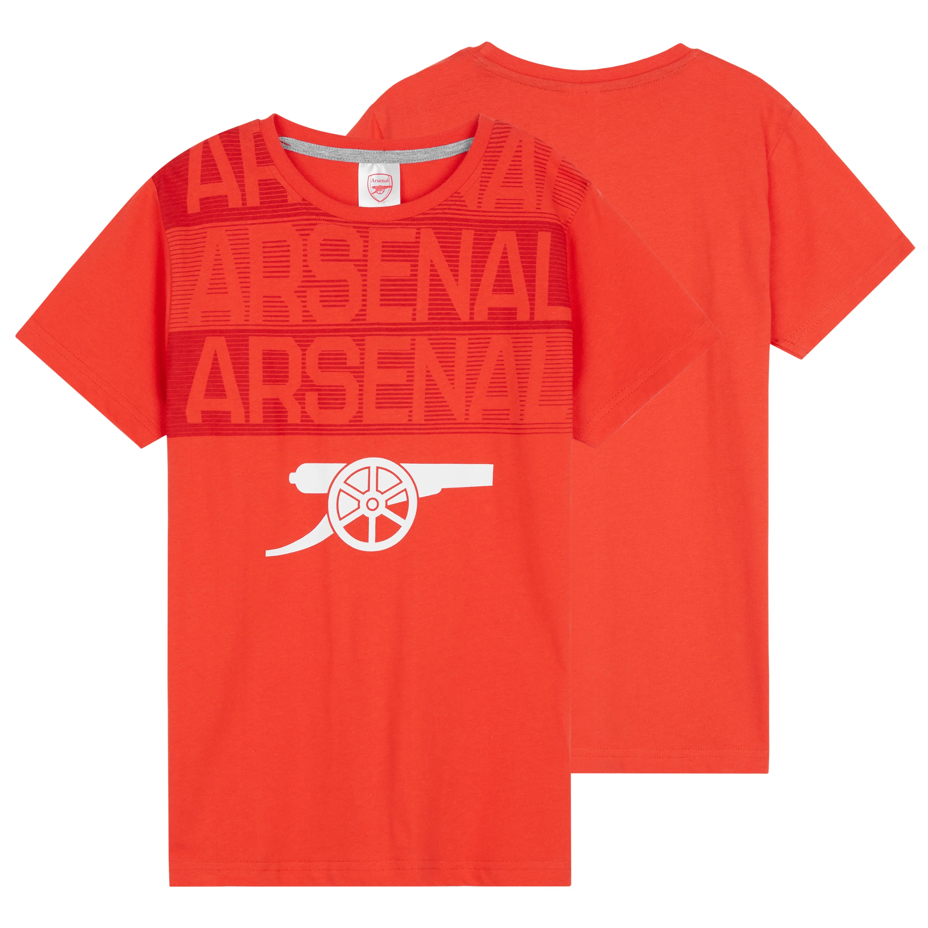 Arsenal F.C. Boys Pyjamas Set - Nightwear PJs for Kids - RED & GREY - Image 3