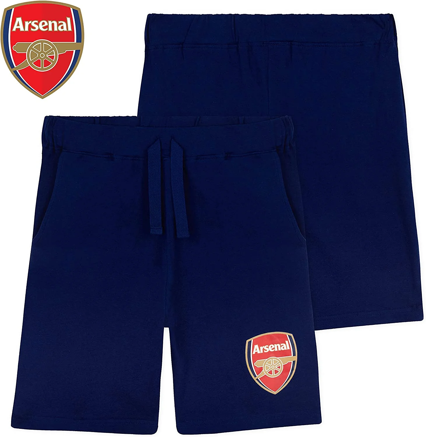 Arsenal F.C. Boys Shorts, 2-Pack Jersey Shorts, Football Gifts for Boys - Image 5