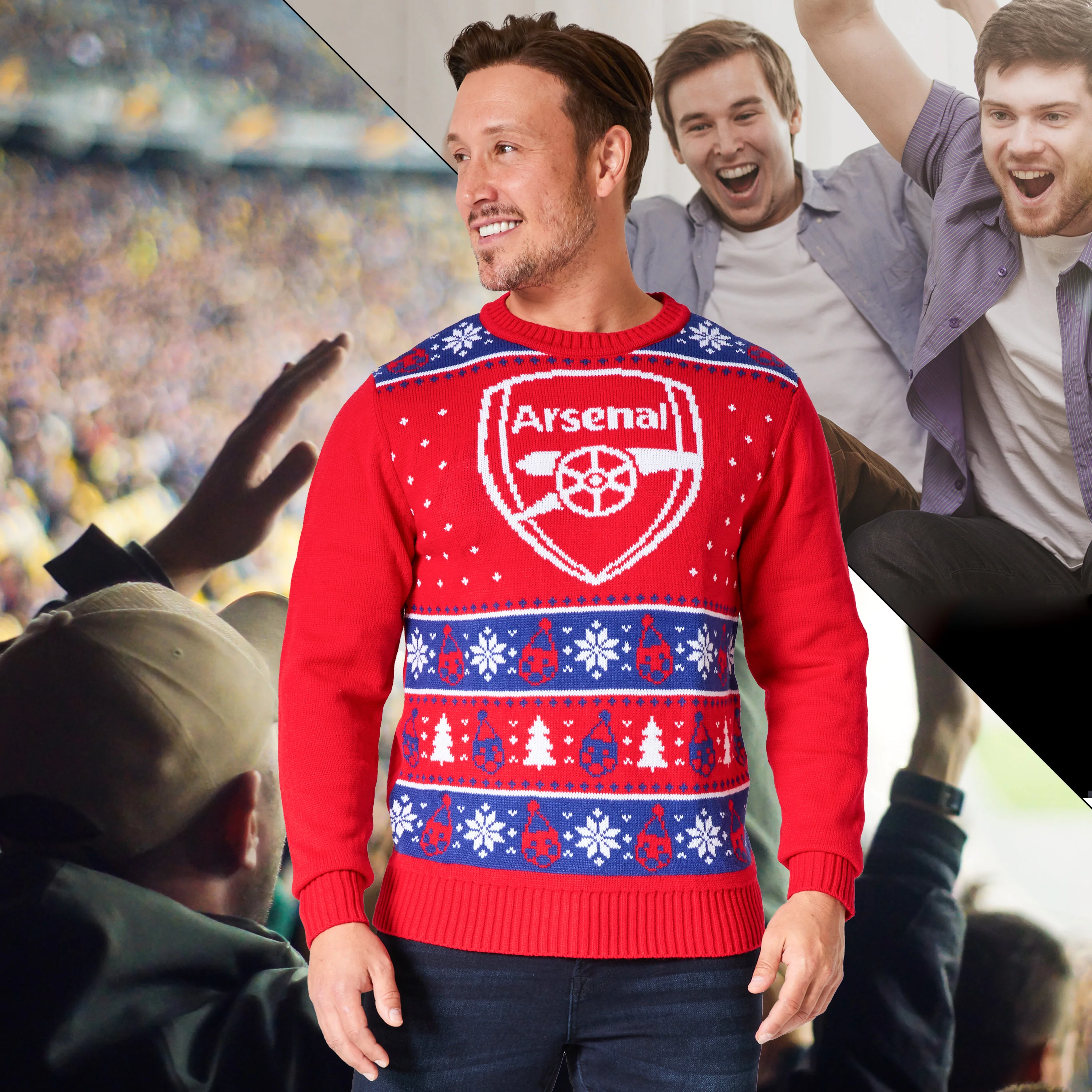 Arsenal F.C. Christmas Jumpers for Men & Teenagers - Image 3