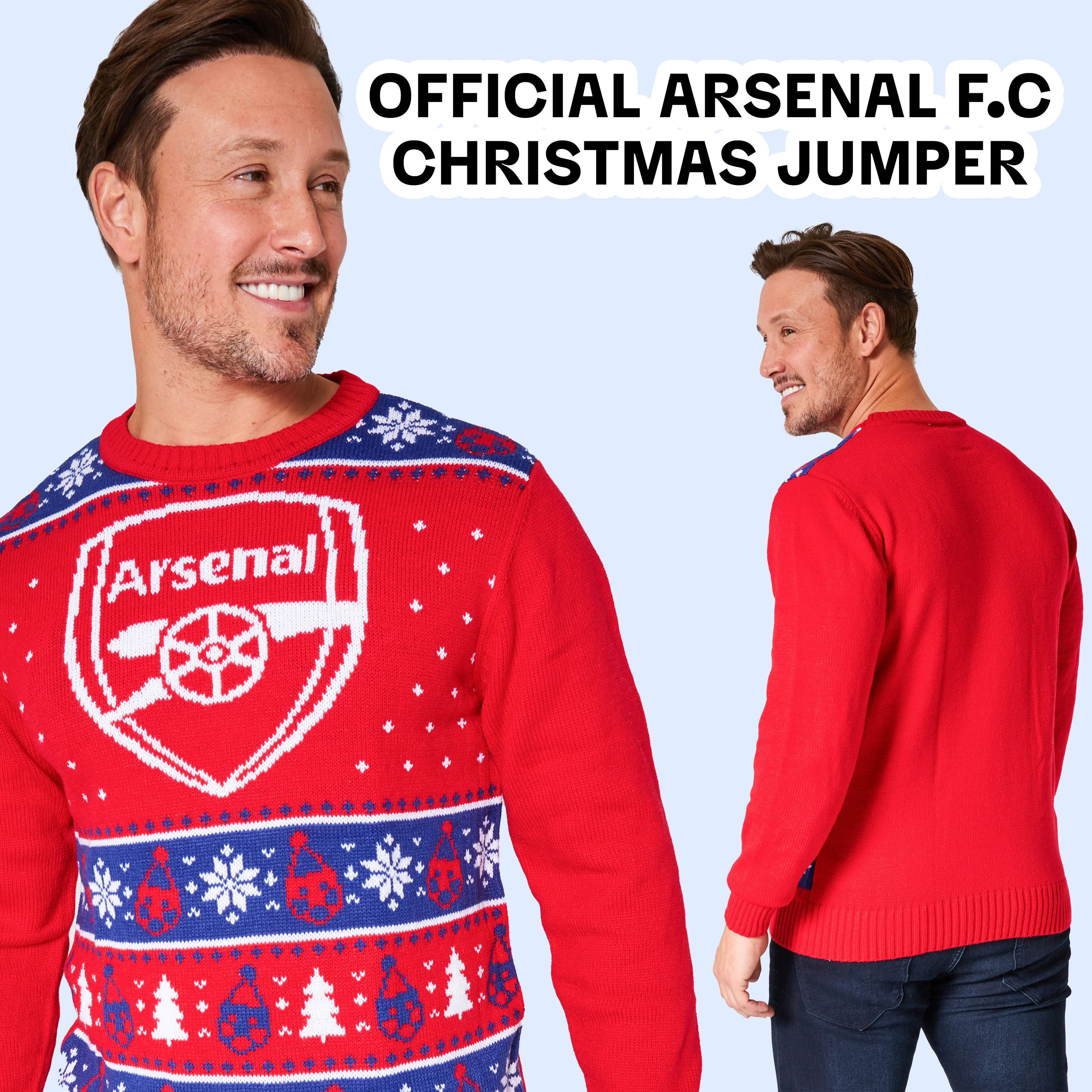 Arsenal F.C. Christmas Jumpers for Men & Teenagers - Image 4