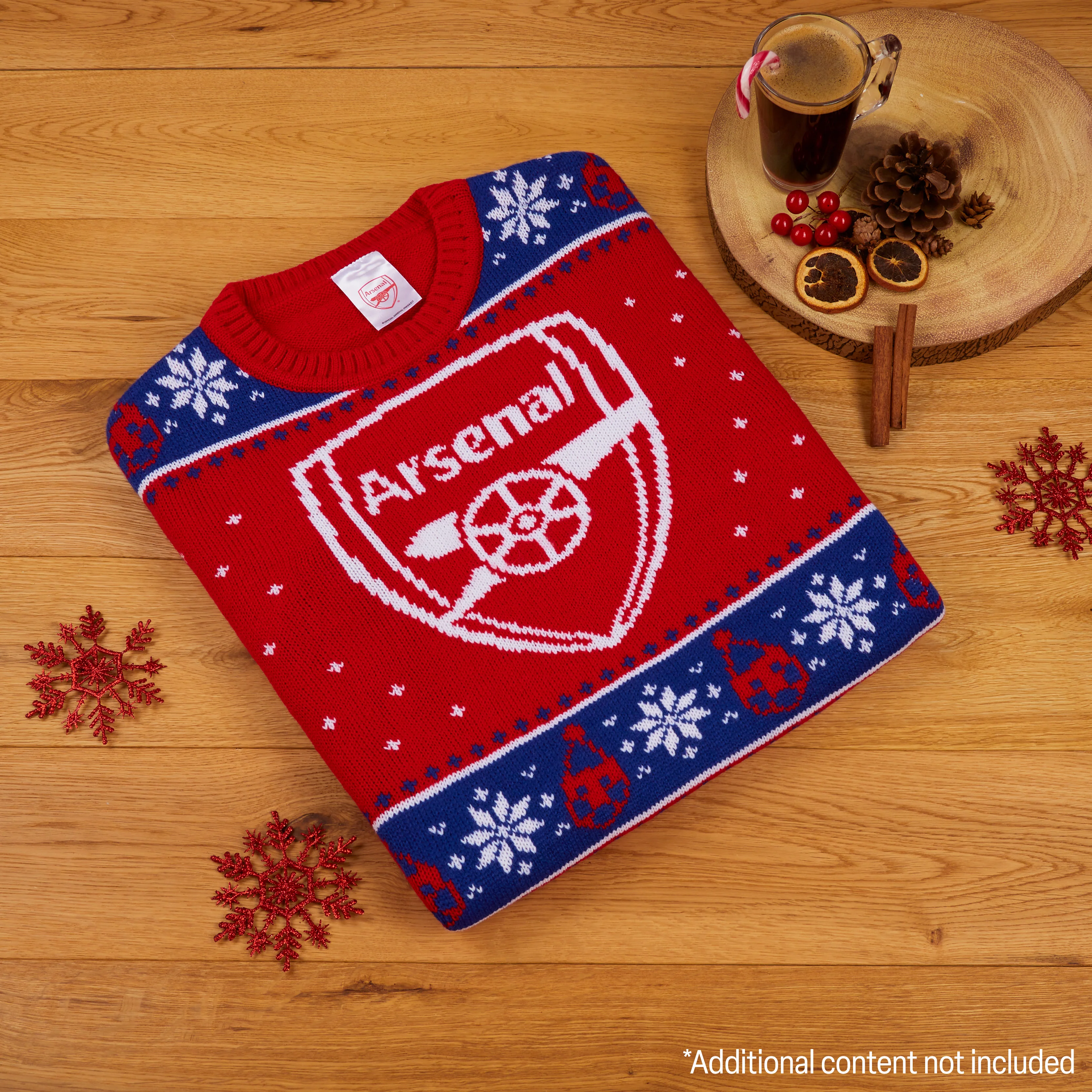 Arsenal F.C. Christmas Jumpers for Men Teenagers Warm Cosy Football Xmas Jumper - Image 2