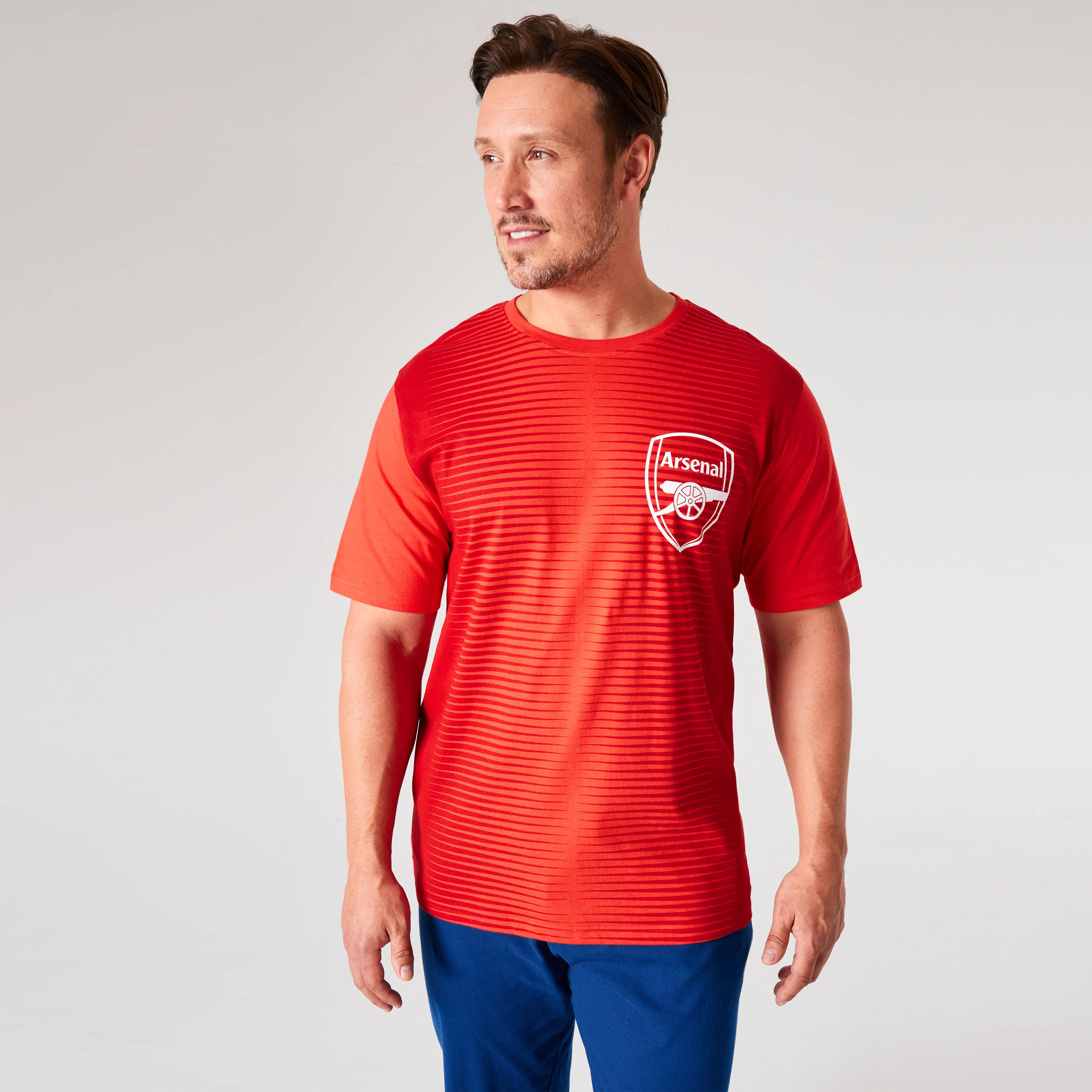 Arsenal F.C. Mens Pyjamas Set - Red & Blue - Image 4