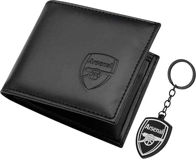 Arsenal F.C. Sports Fan Wallet Accessories Set with Card Slots & Coin Pocket
