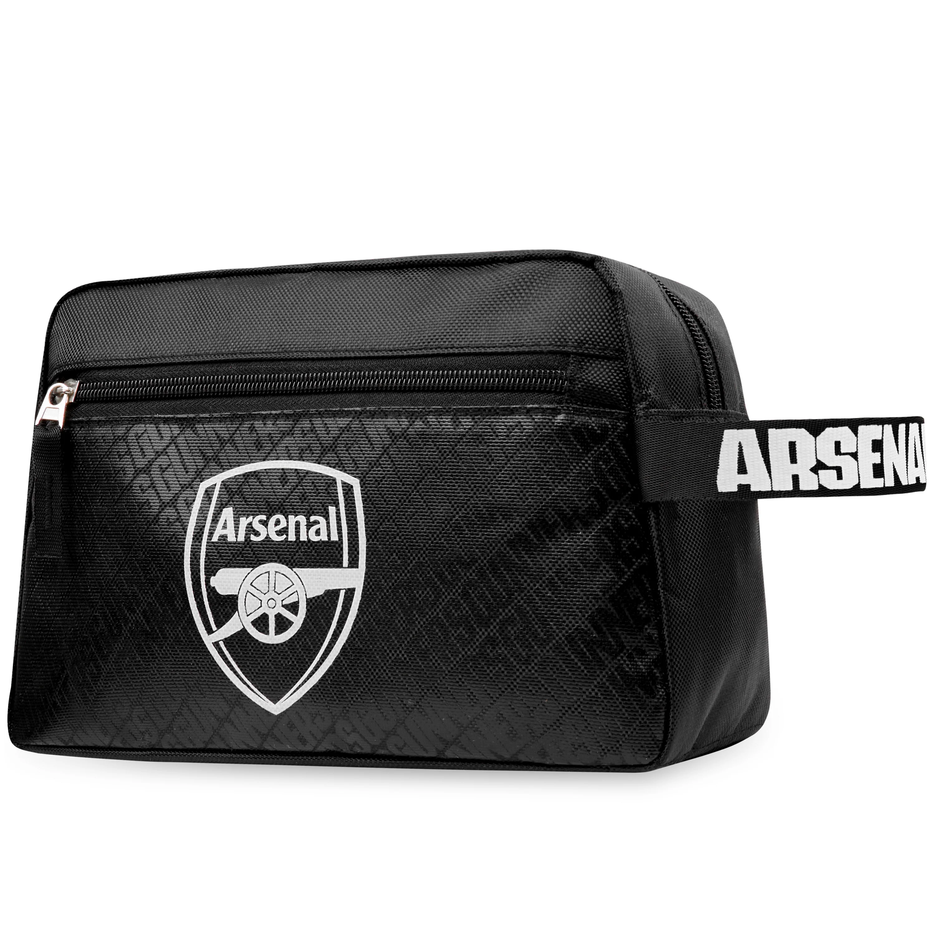 Arsenal F.C. Toiletry Bags for Men, Hanging Travel Wash Bag with Zipped Pockets