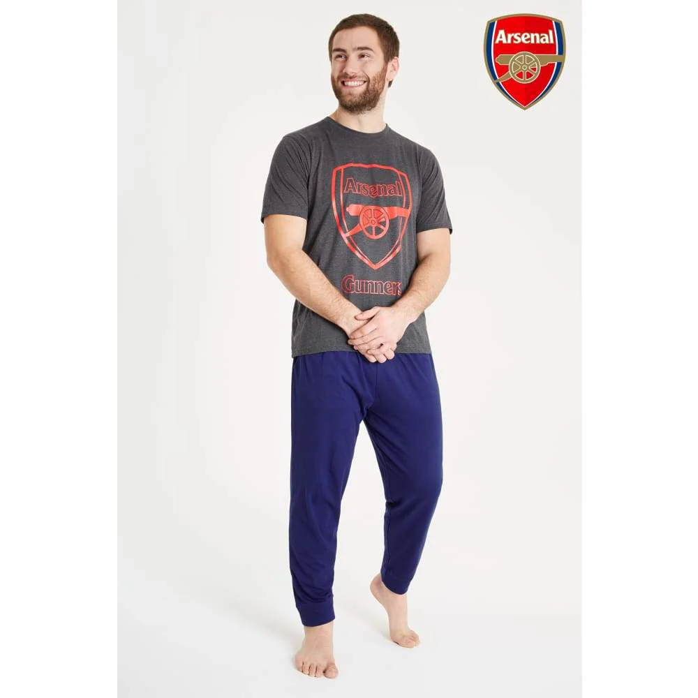 Arsenal Mens Pyjamas Set, Cotton Long Pjs, Official Football Gifts - Image 6