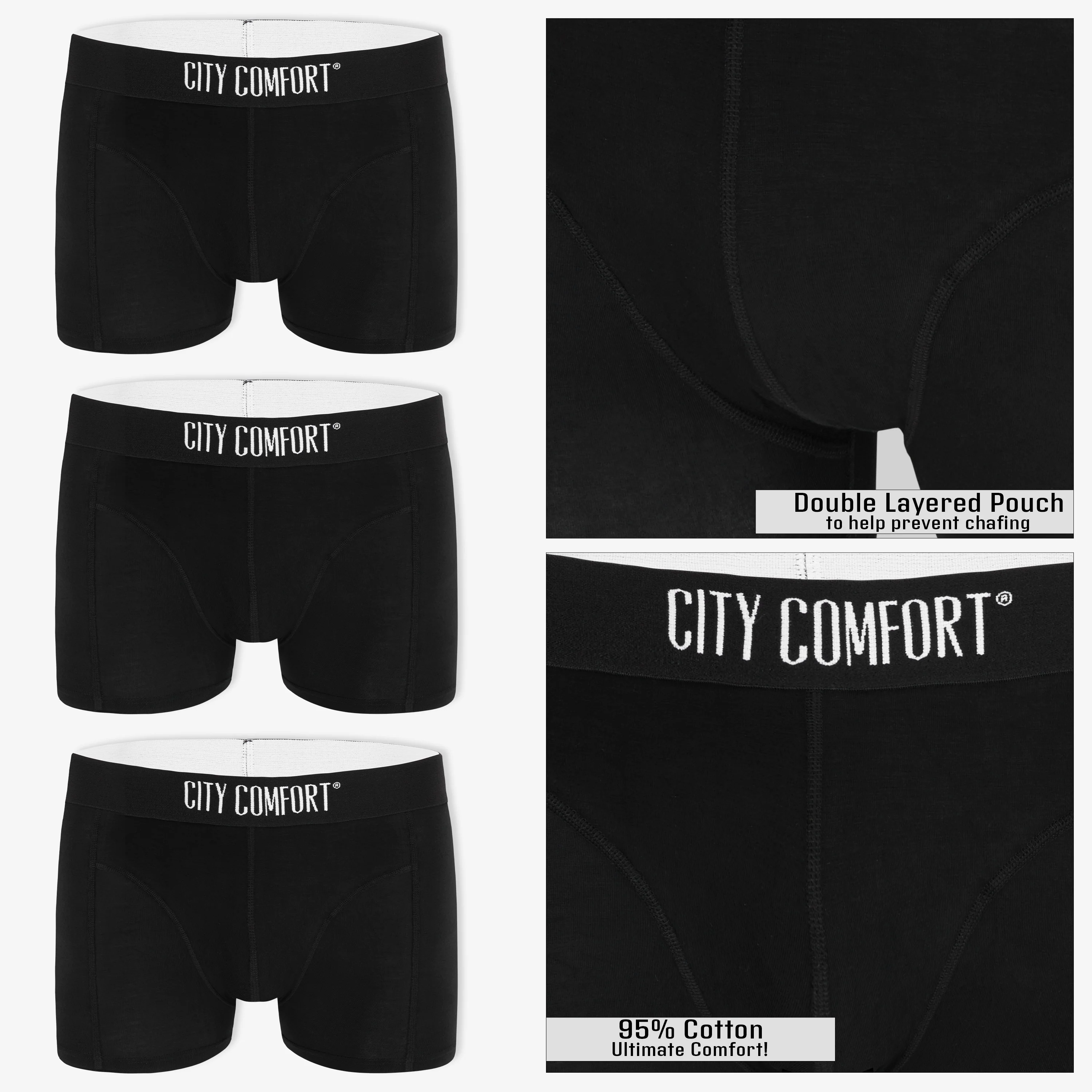 Bamboo Boxers Mens - 3 Pack of Mens Boxer Shorts Comfortable Breathable Underwear Trunks - S-4XL Underwear for Men and Teenagers - Image 4