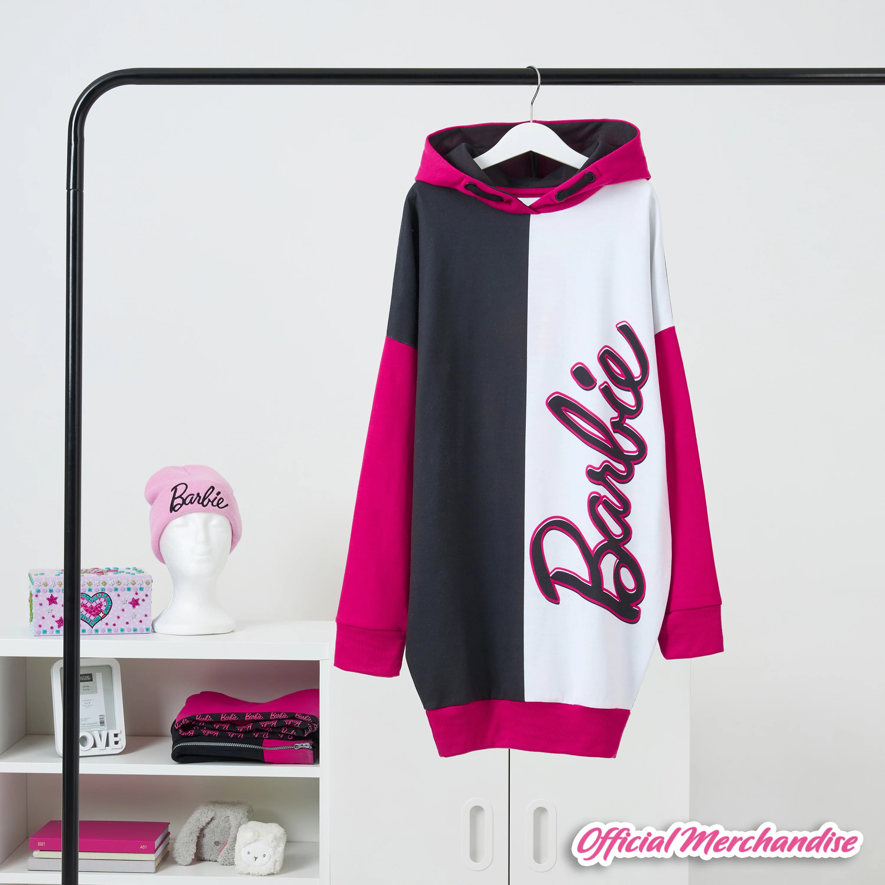 Barbie Oversized Hoodie - Sweater Dress for Girls - Image 3