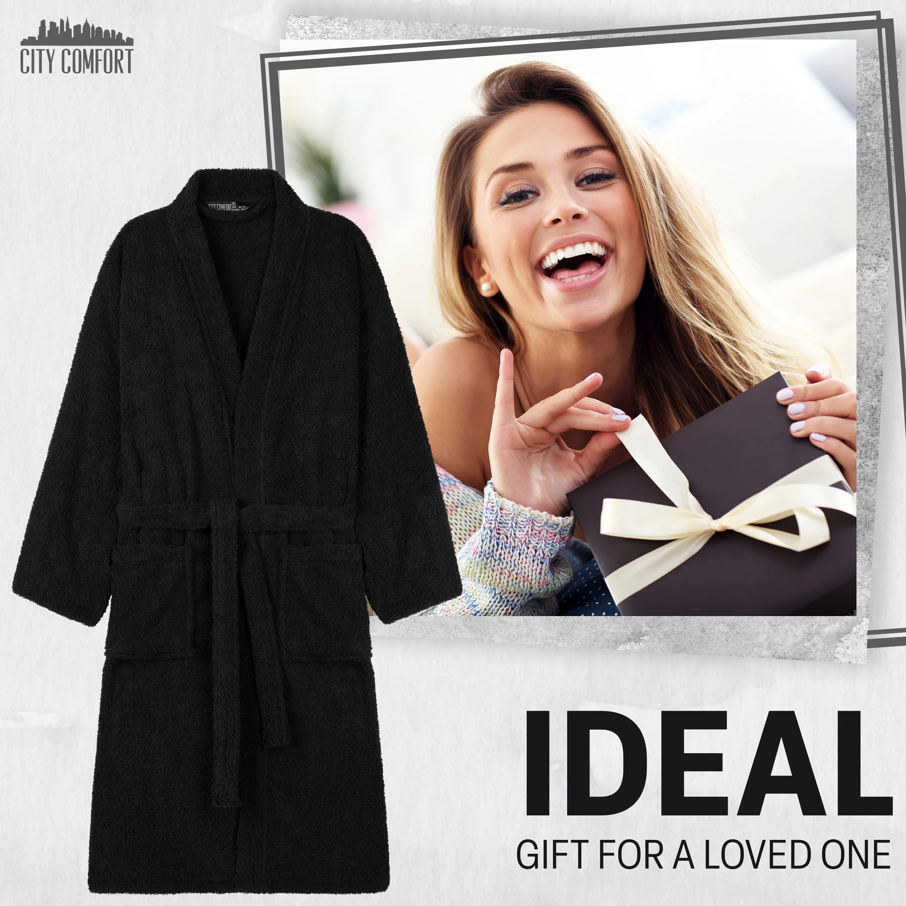 Bath Robes for Women - Absorbent Cotton Terry Towelling Bathrobe - Image 27