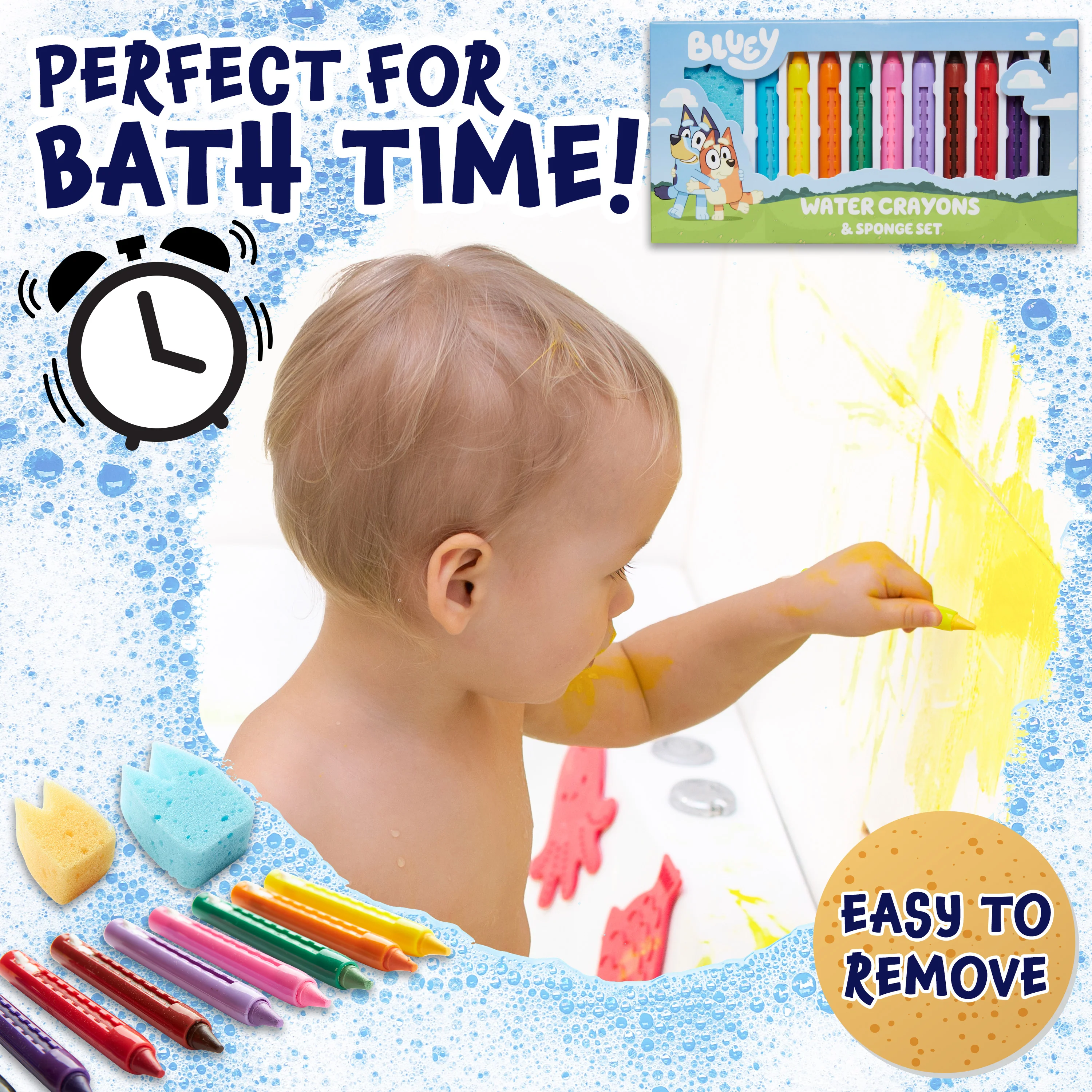 Bluey Bath Crayons for Kids Toddlers, Water Colouring Set Bath Toys Washable Non Toxic - Image 3