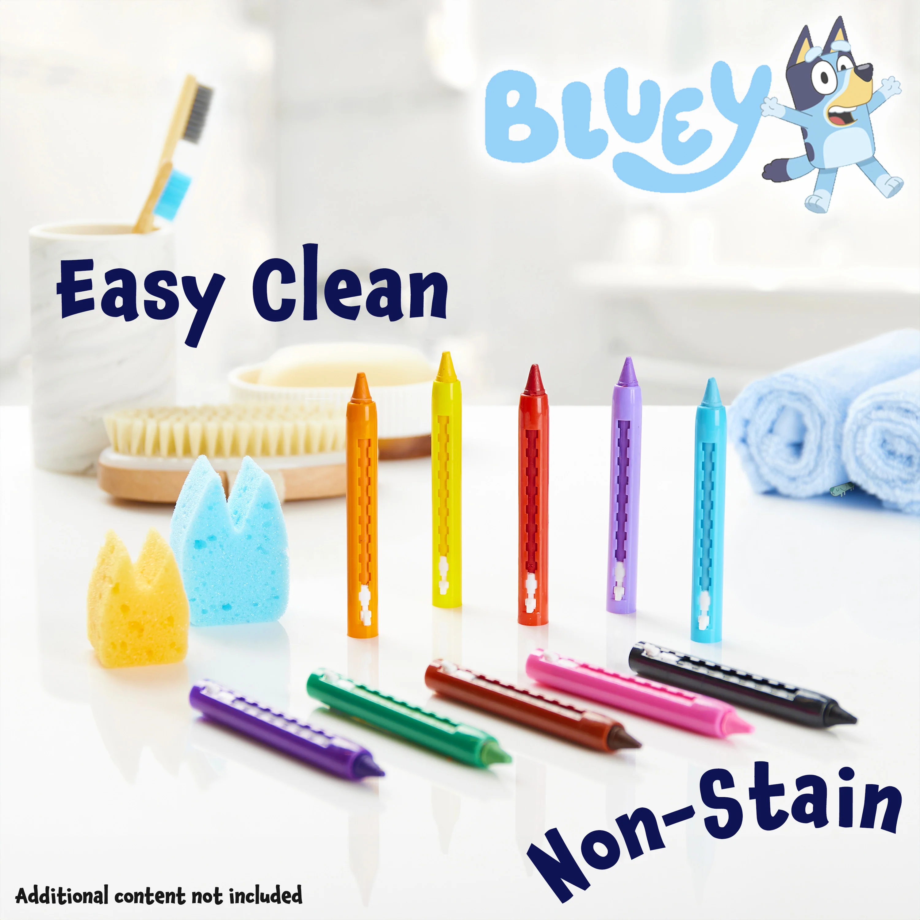 Bluey Bath Crayons for Kids Toddlers, Water Colouring Set Bath Toys Washable Non Toxic - Image 5