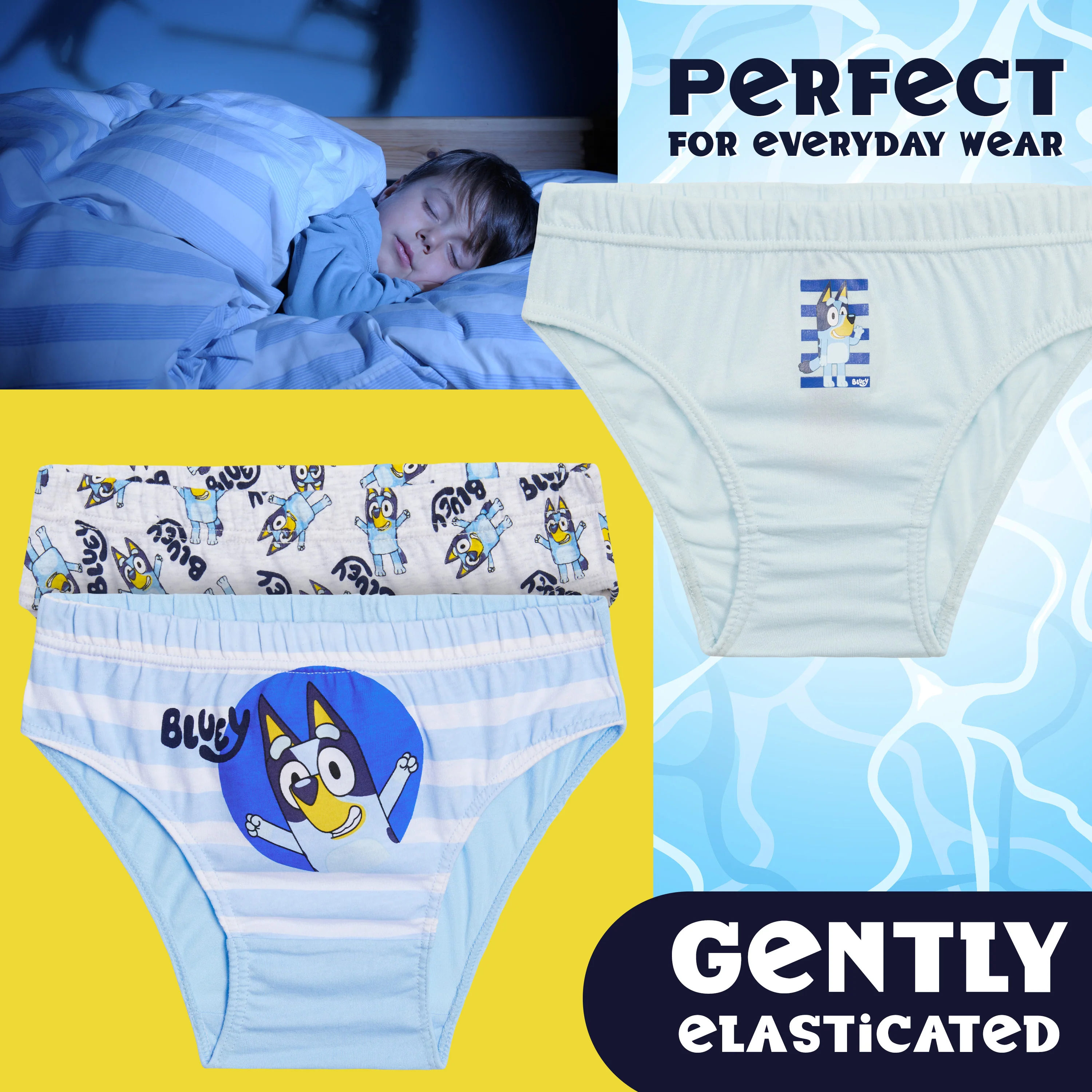 Bluey Boys Briefs, Comfortable Soft Breathable Underwear Pack of 5 Kids Underpants - Image 4