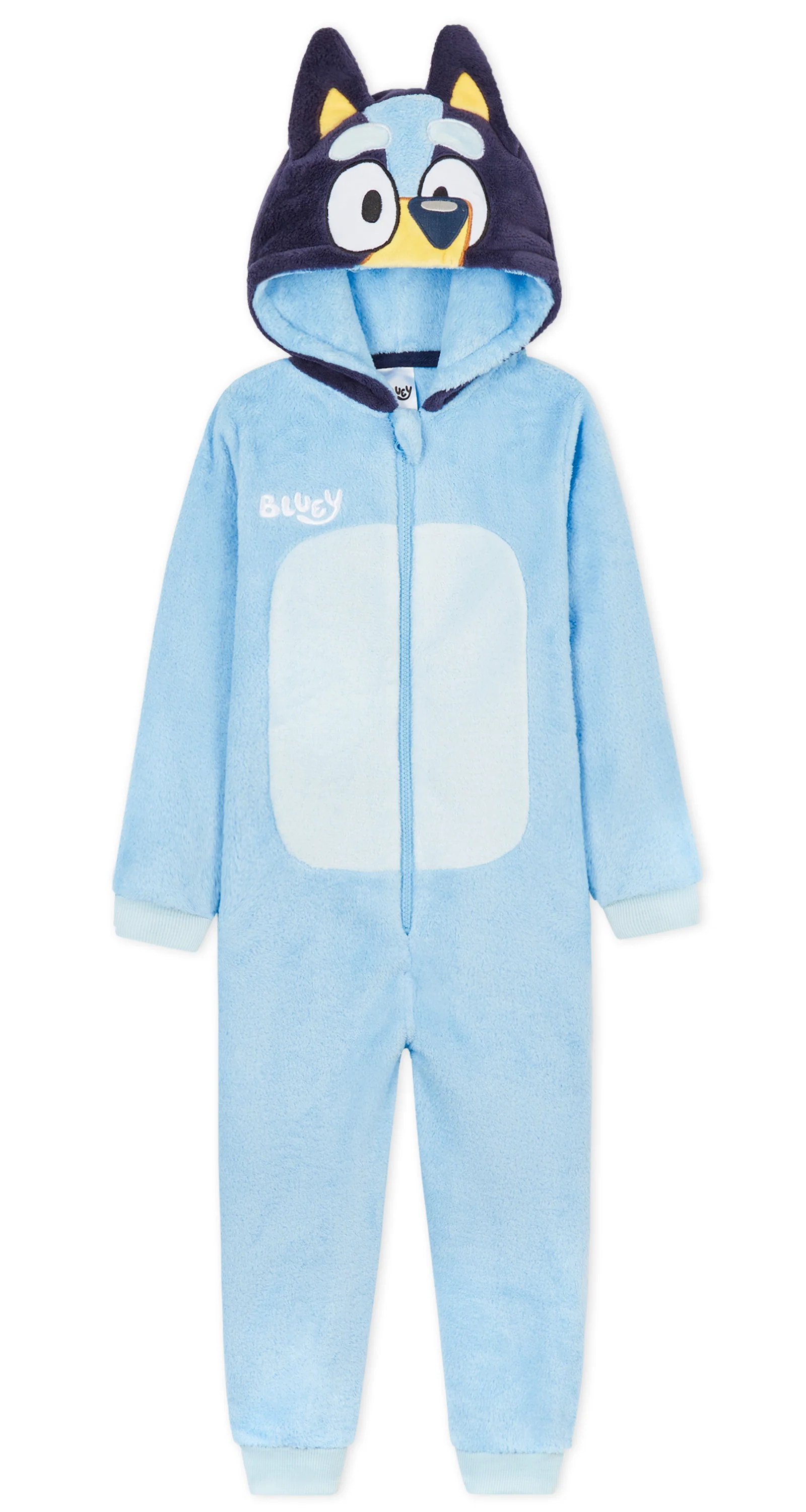 Bluey Boys Fleece Onesie with Hood, Cosy Loungewear - Gifts for Boys