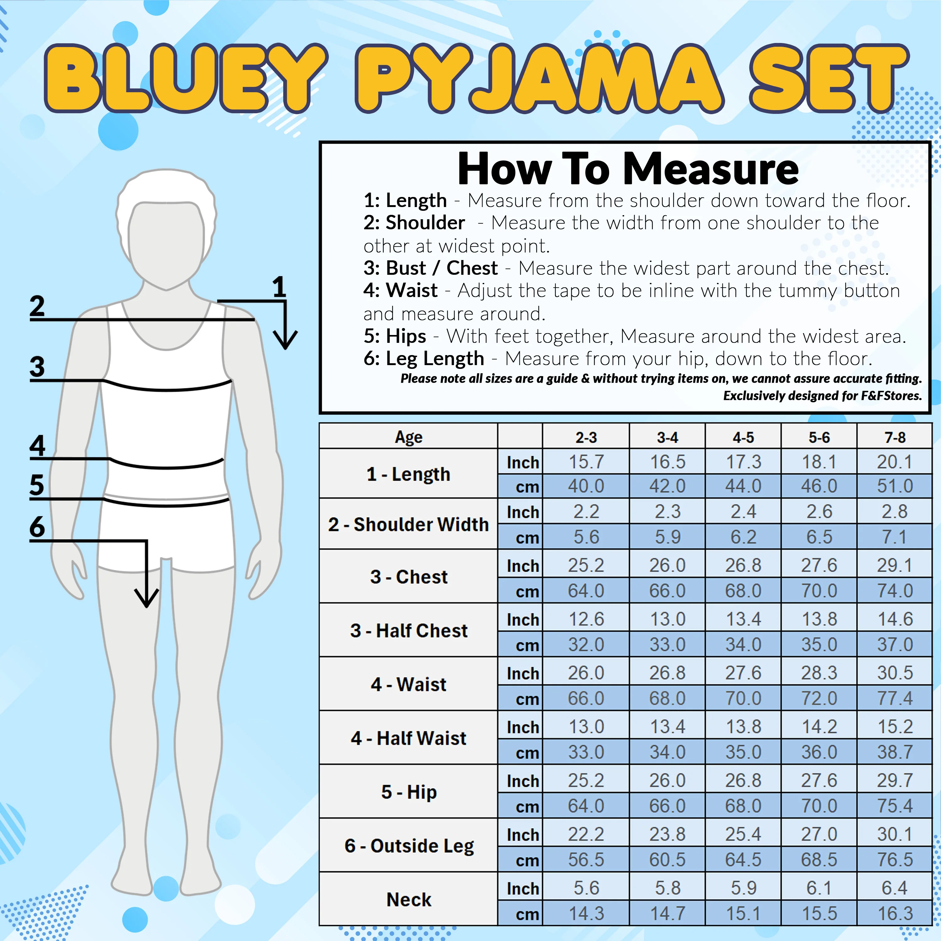 Bluey Boys Long Pyjama Set, Comfy Breathable Loungewear PJs - Gifts for Boys - Image 6