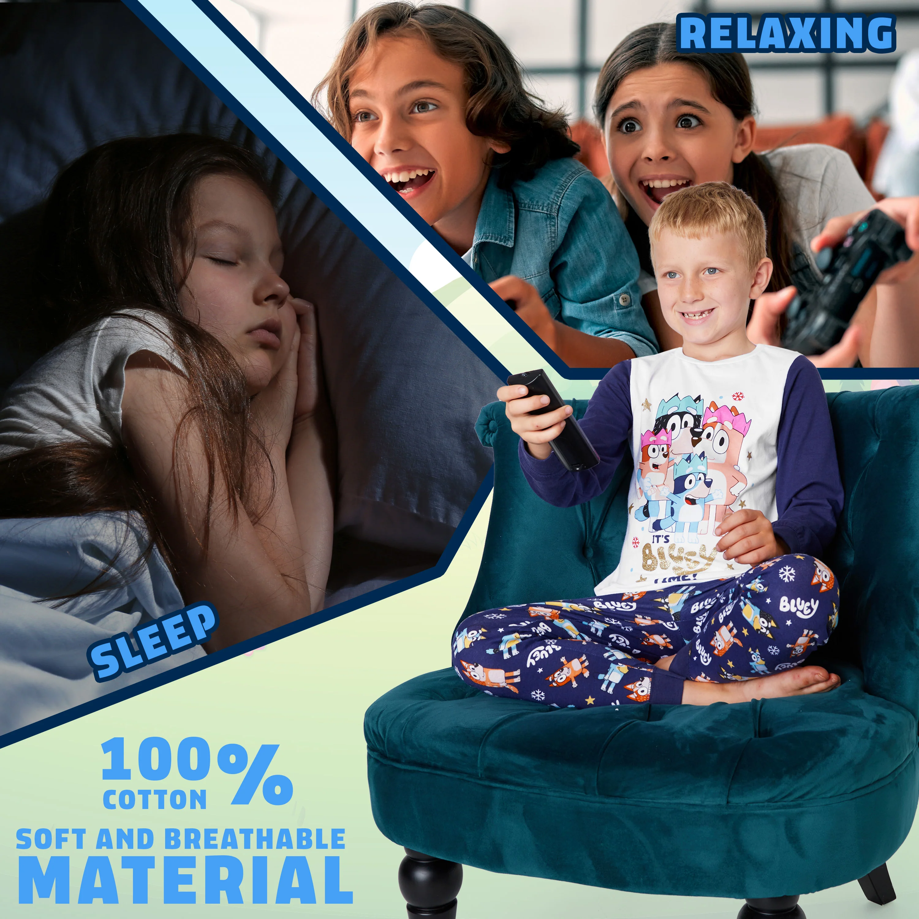 Bluey Christmas Matching Family Pyjamas - Matching PJs for Kids - Image 5