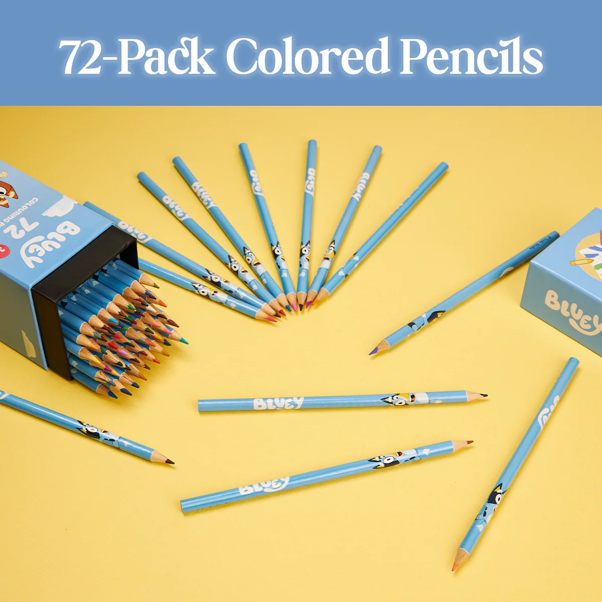 Bluey Colouring Pencils for Kids - 72 Pencils Colouring Box Colouring Set - Image 5