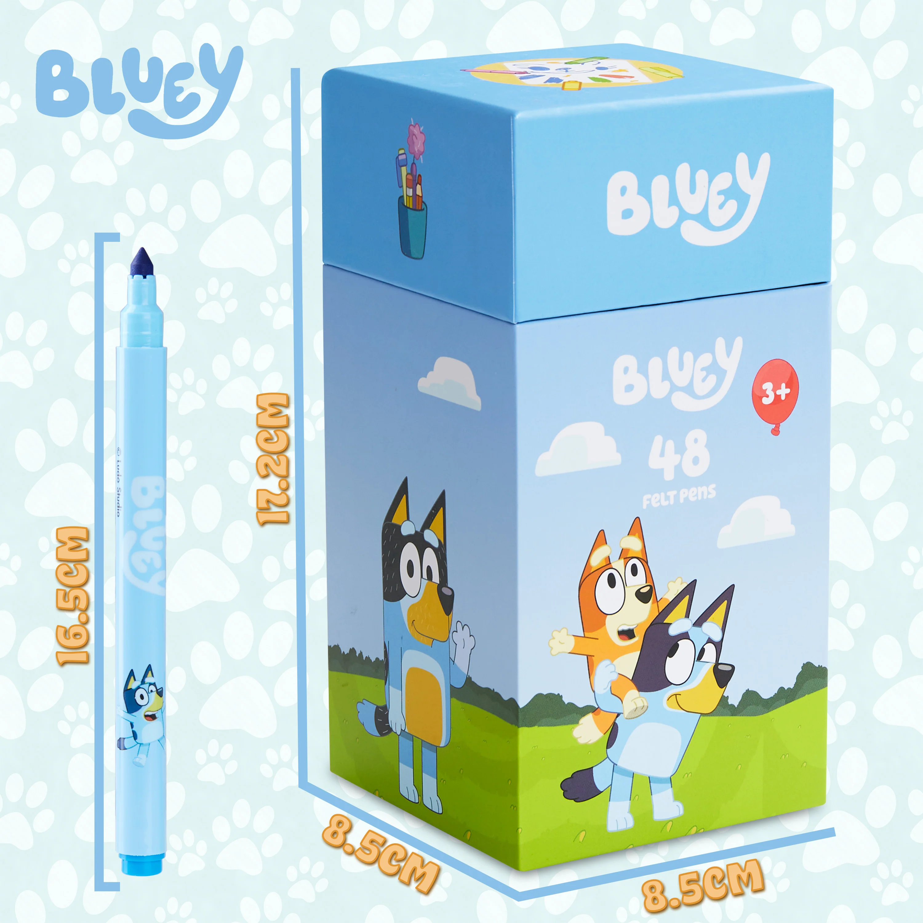 Bluey Colouring Pens for Kids 48 Piece Set Colouring for Kids Art Supplies Felt Tip Pens Washable Markers Gifts for Kids - Image 6