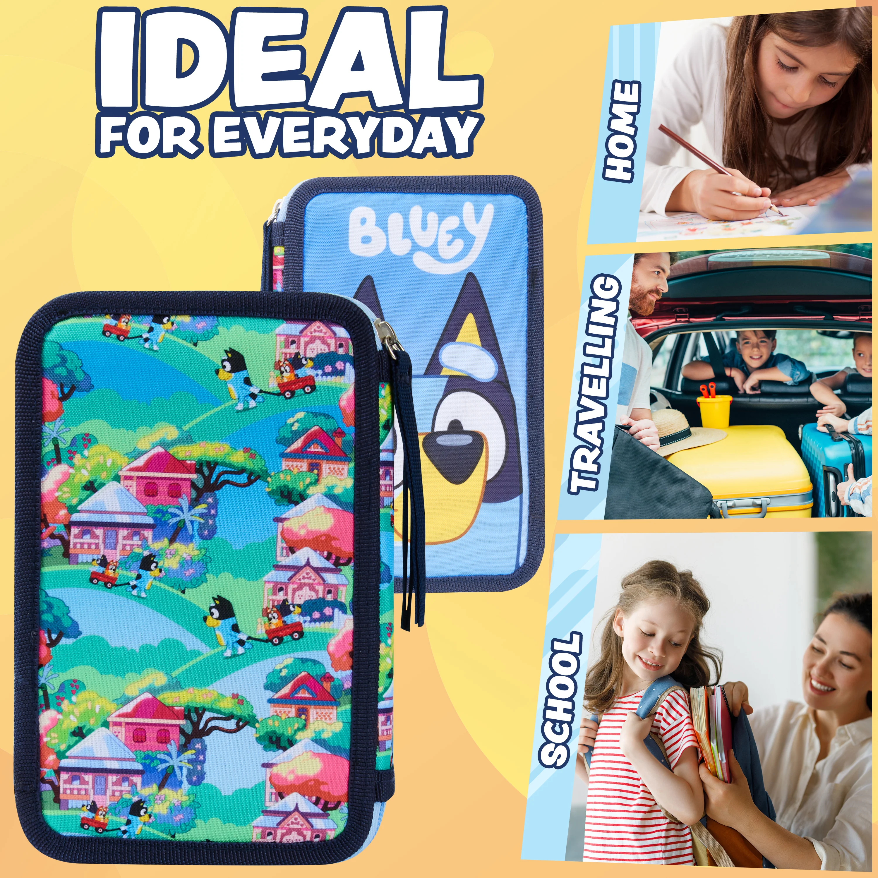 Bluey Filled Pencil Case with Stationery for Kids, School Supplies Colouring Pencils, Notepad - Gifts for Kids - Image 4
