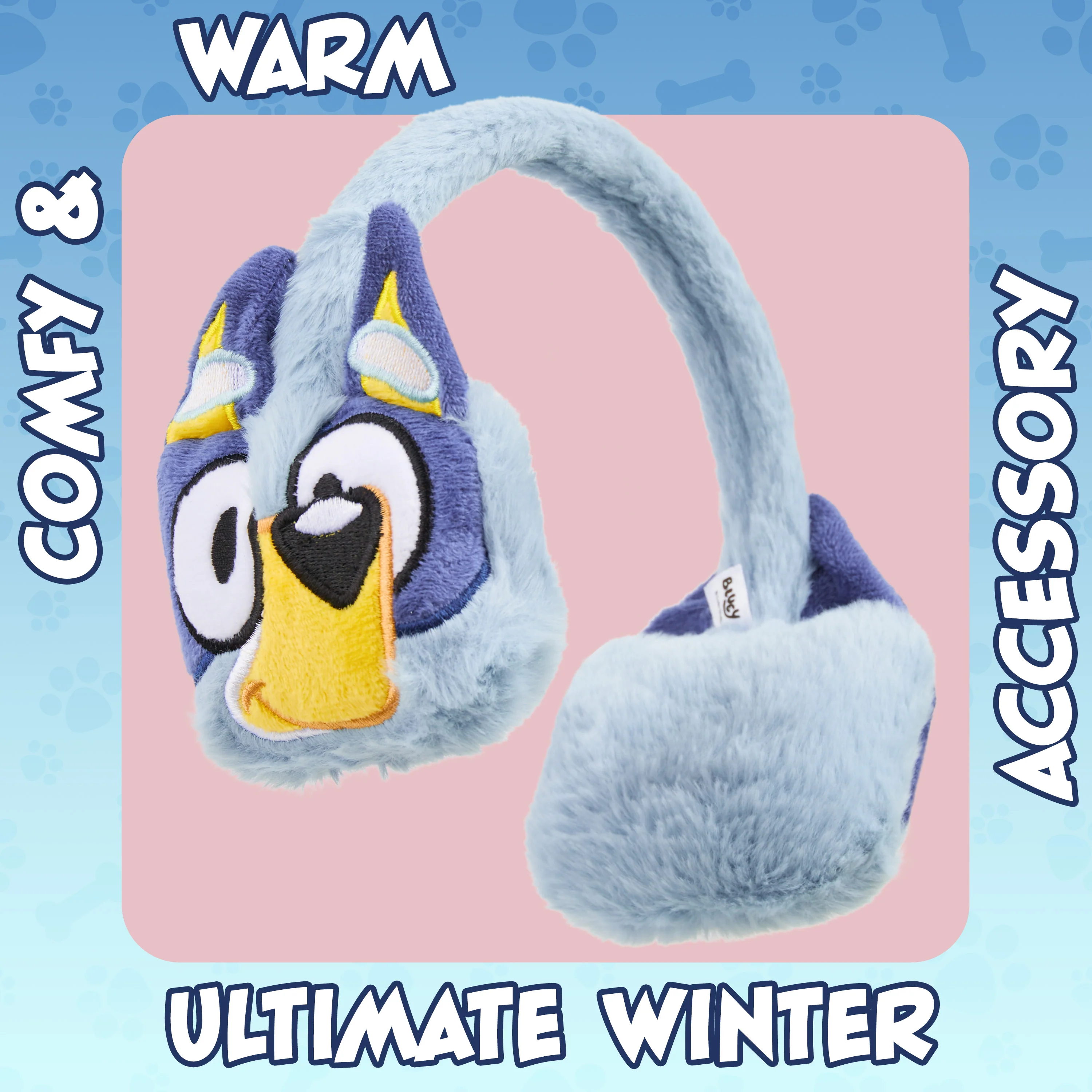 Bluey Girls Fluffy Earmuffs, Winter Accessories Ear Warmers - Gifts for Kids - Image 4