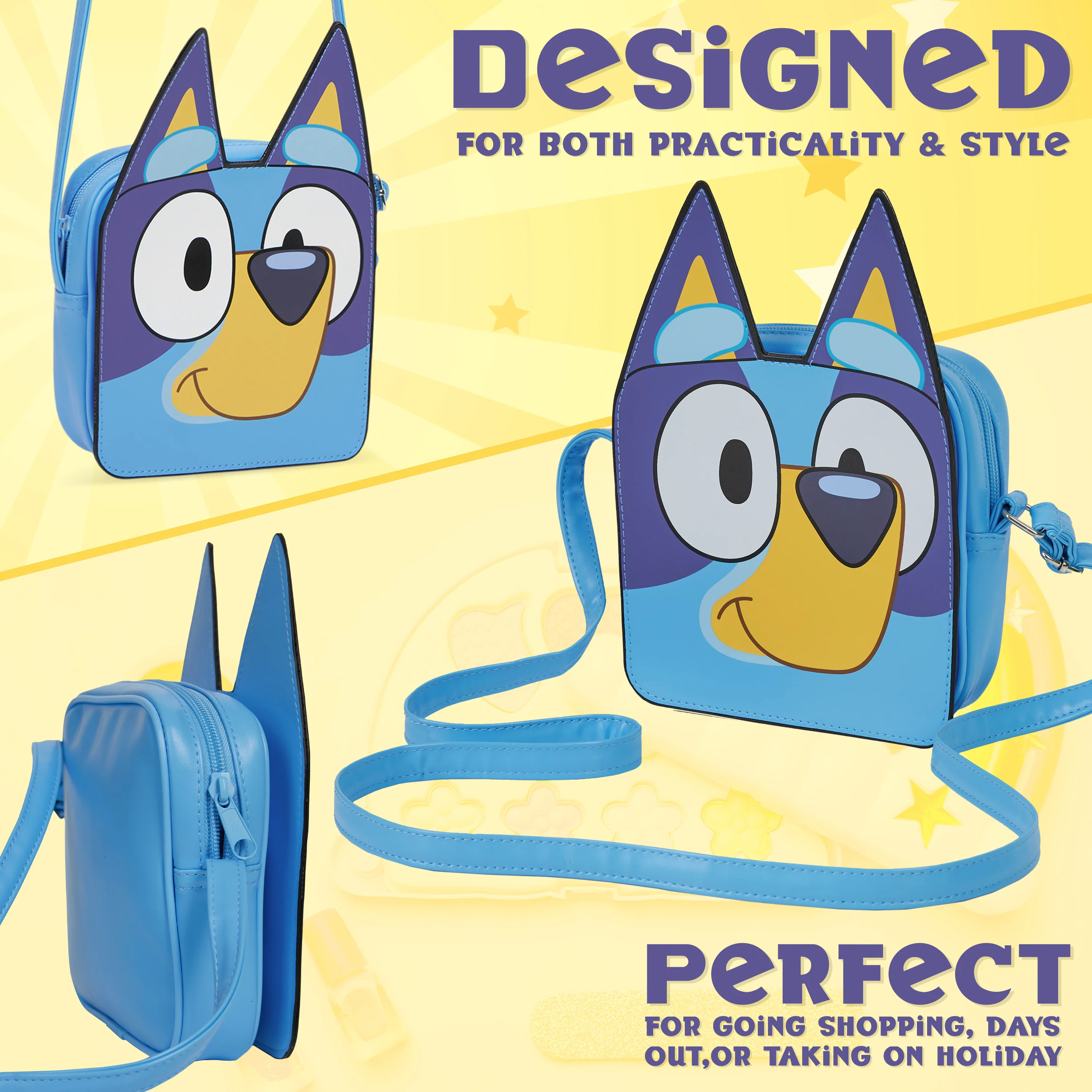 Bluey Girls Handbag Cute Crossbody Shoulder Bag for Kids Adjustable Strap - Image 4
