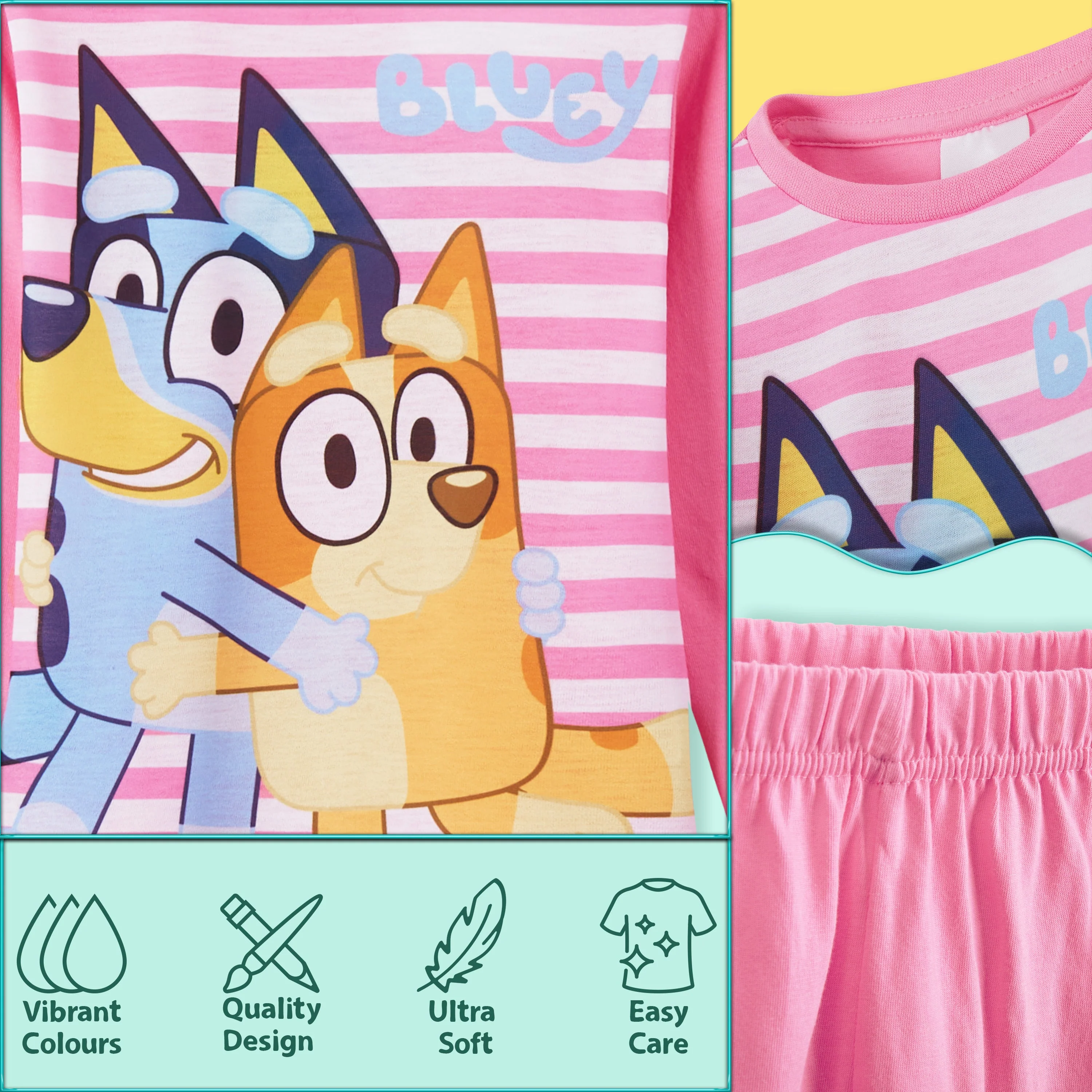 Bluey Girls Pyjamas, Long Sleeve Pyjama For Girls - Image 4