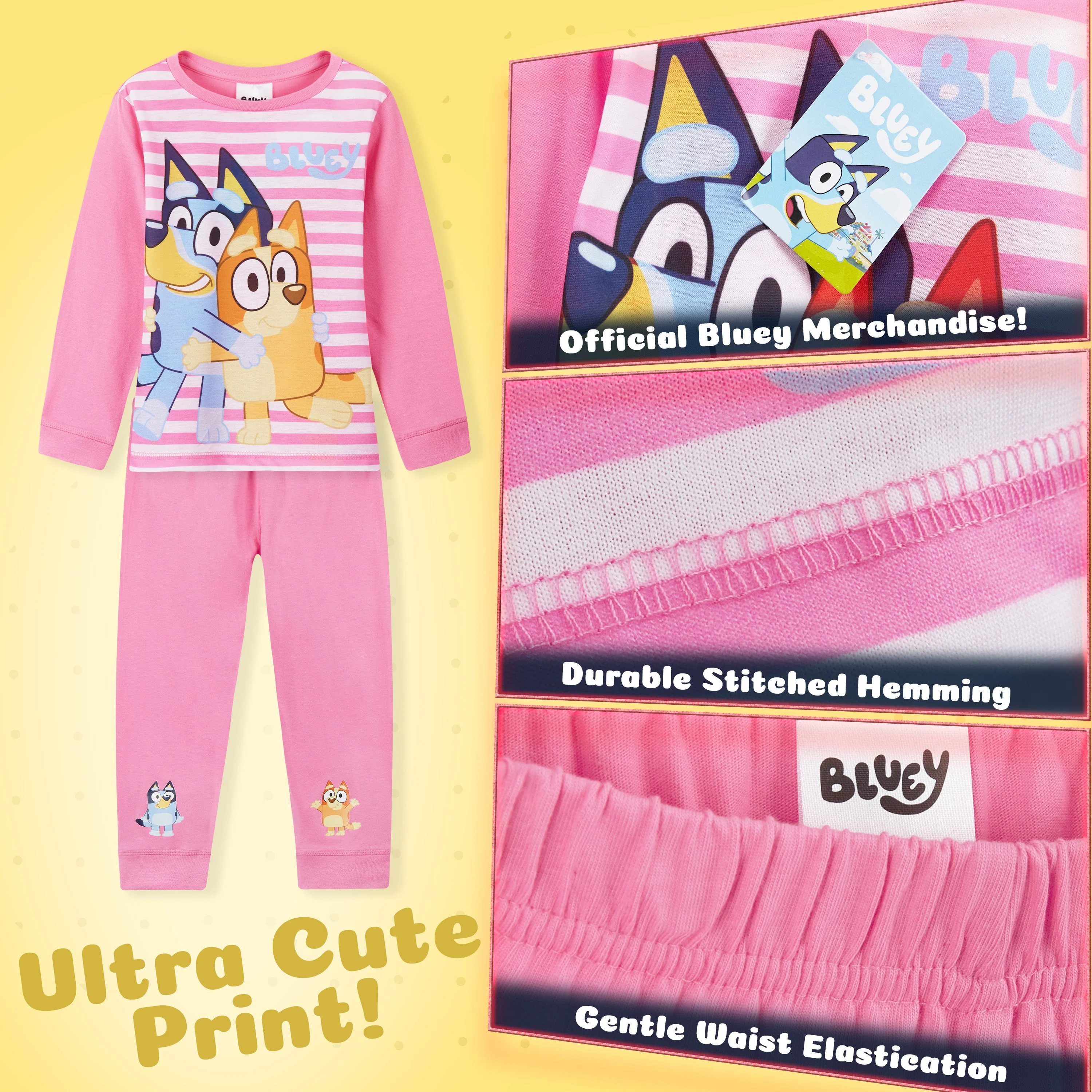 Bluey Girls Pyjamas, Long Sleeve Pyjama For Girls - Image 5