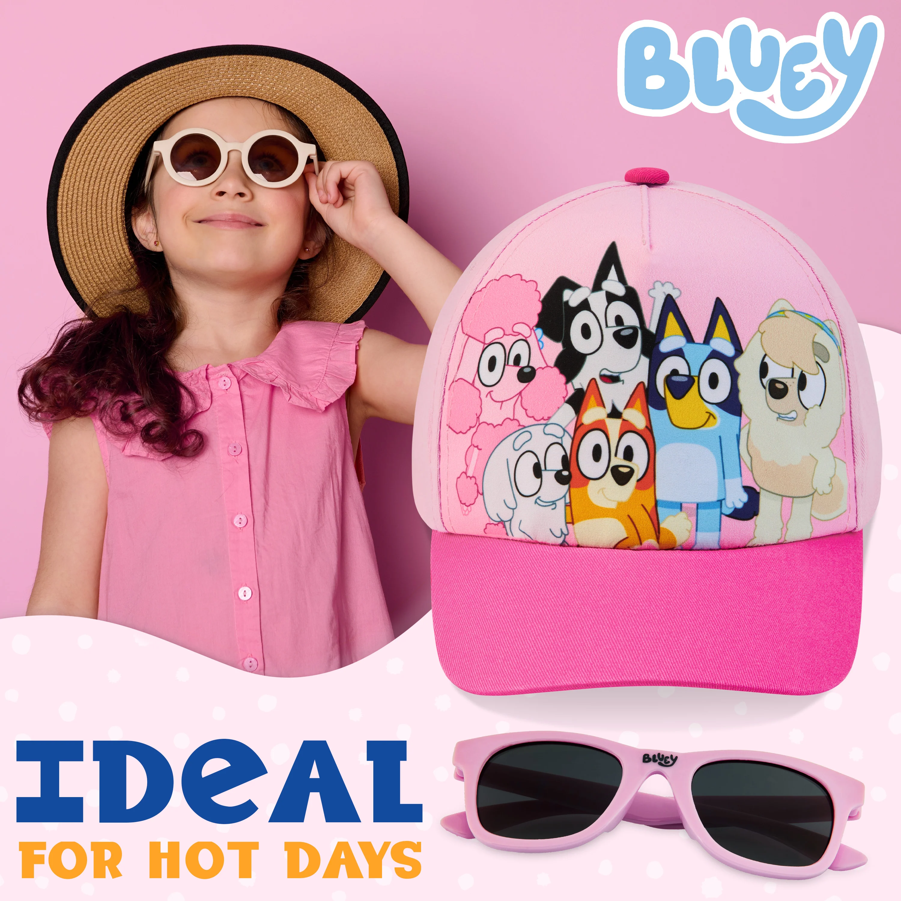 Bluey Girls Sunglasses and Baseball Cap Set - Image 3