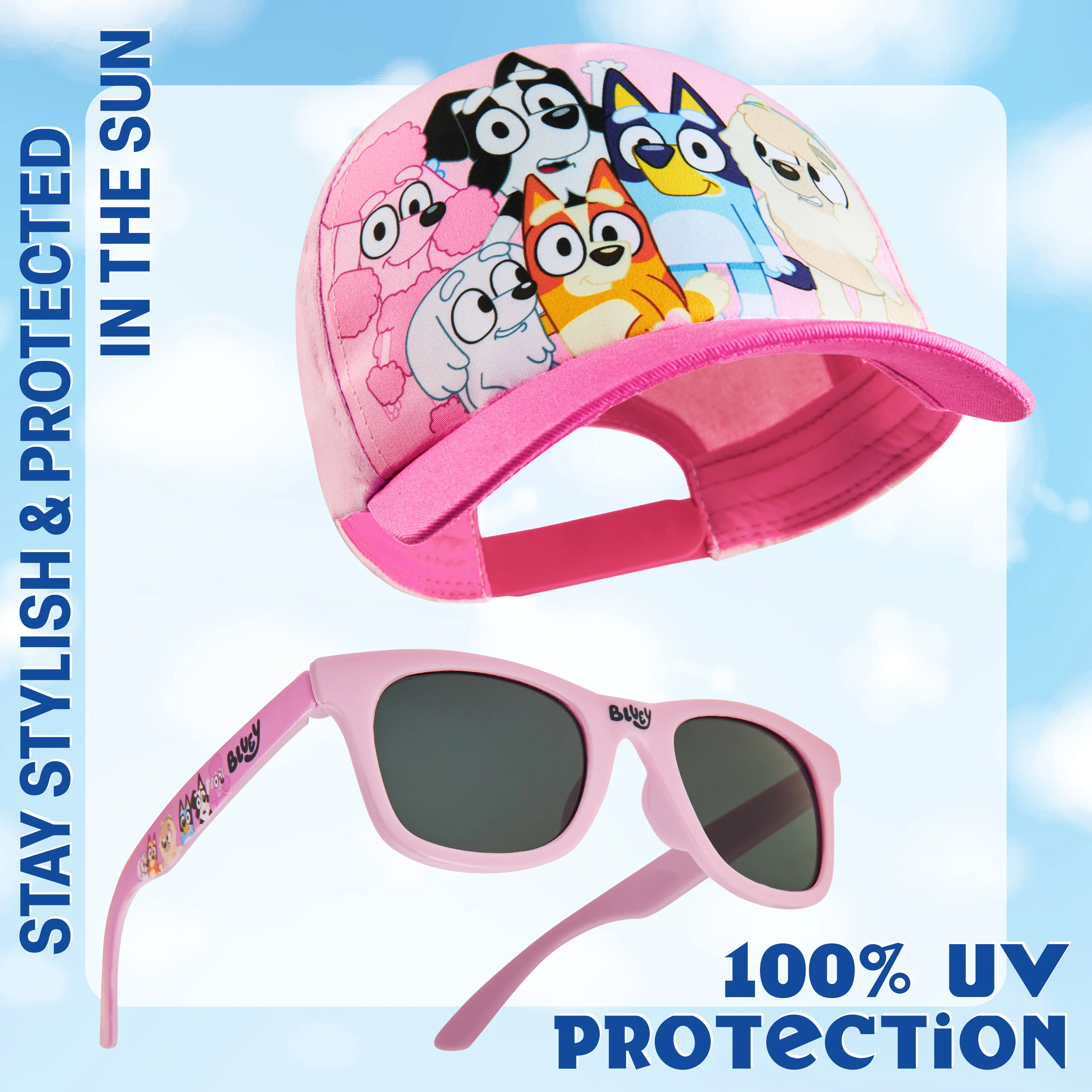 Bluey Girls Sunglasses and Baseball Cap Set - Image 4
