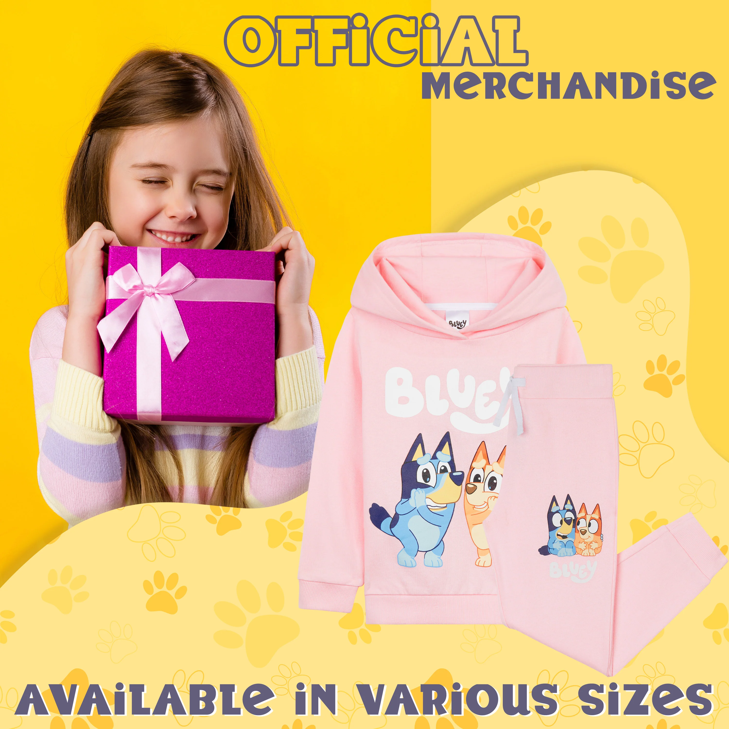 Bluey Girls Tracksuit Set, Comfy 100% Cotton Loungewear Activewear - Gifts for Girls - Image 2