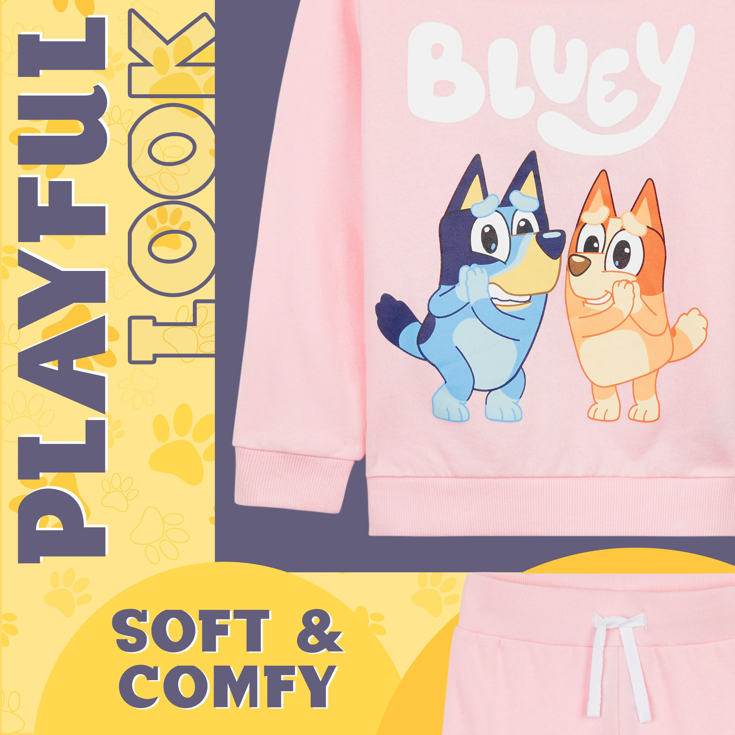 Bluey Girls Tracksuit Set, Comfy 100% Cotton Loungewear Activewear - Gifts for Girls - Image 5