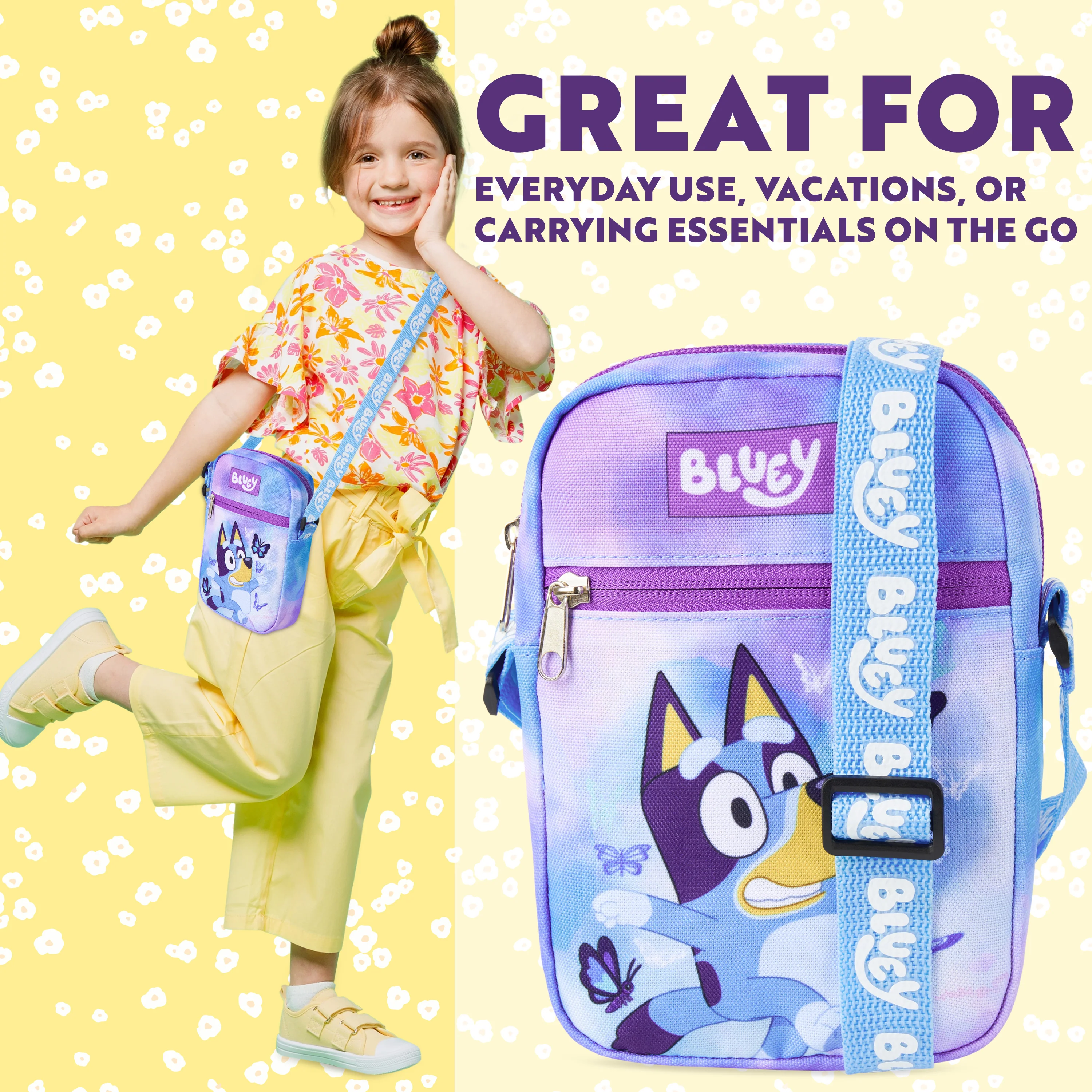 Bluey Handbag for Girls Cute Cross Body Bag with Adjustable Strap for Shopping Days Out Holiday Gifts for Girls - Image 2