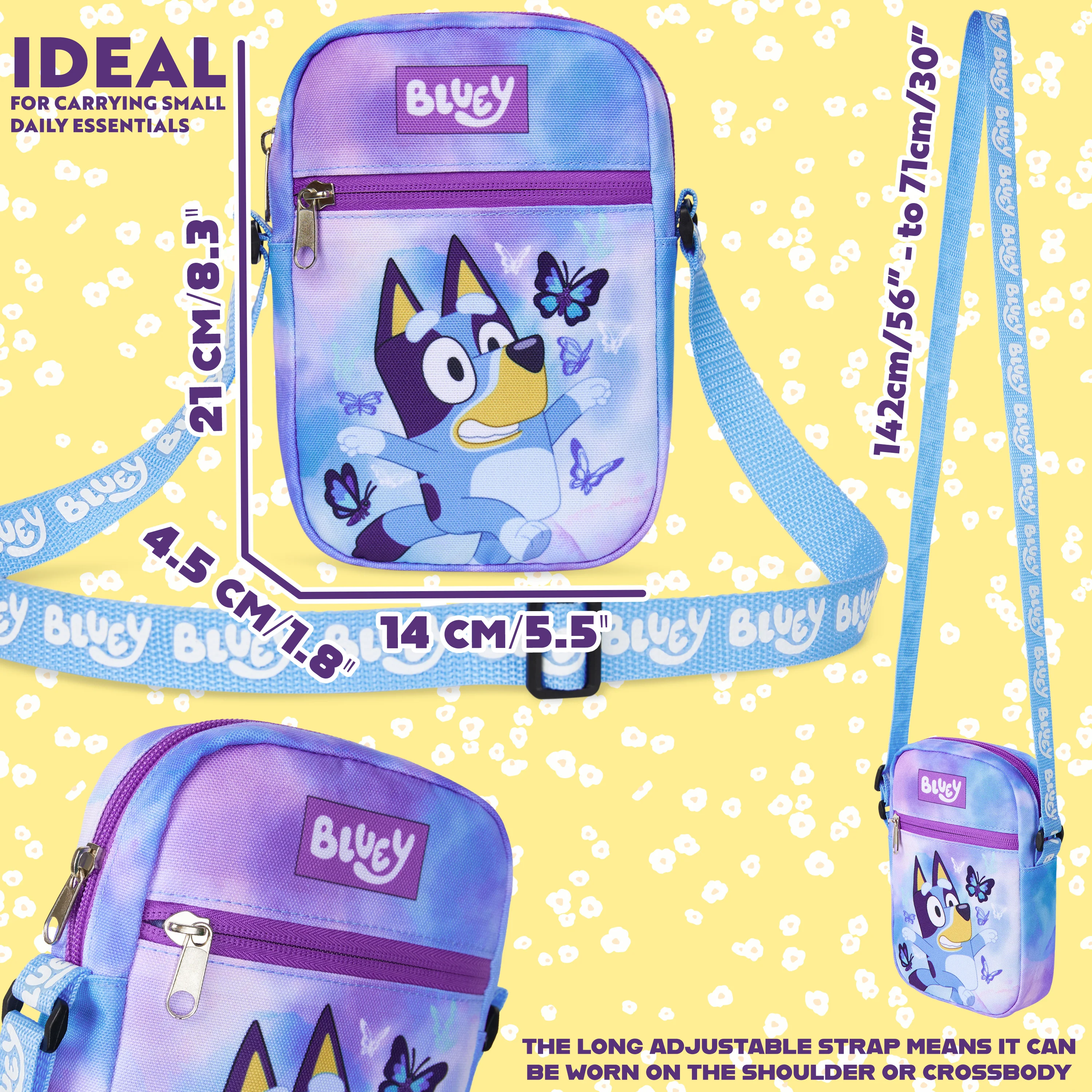 Bluey Handbag for Girls Cute Cross Body Bag with Adjustable Strap for Shopping Days Out Holiday Gifts for Girls - Image 6