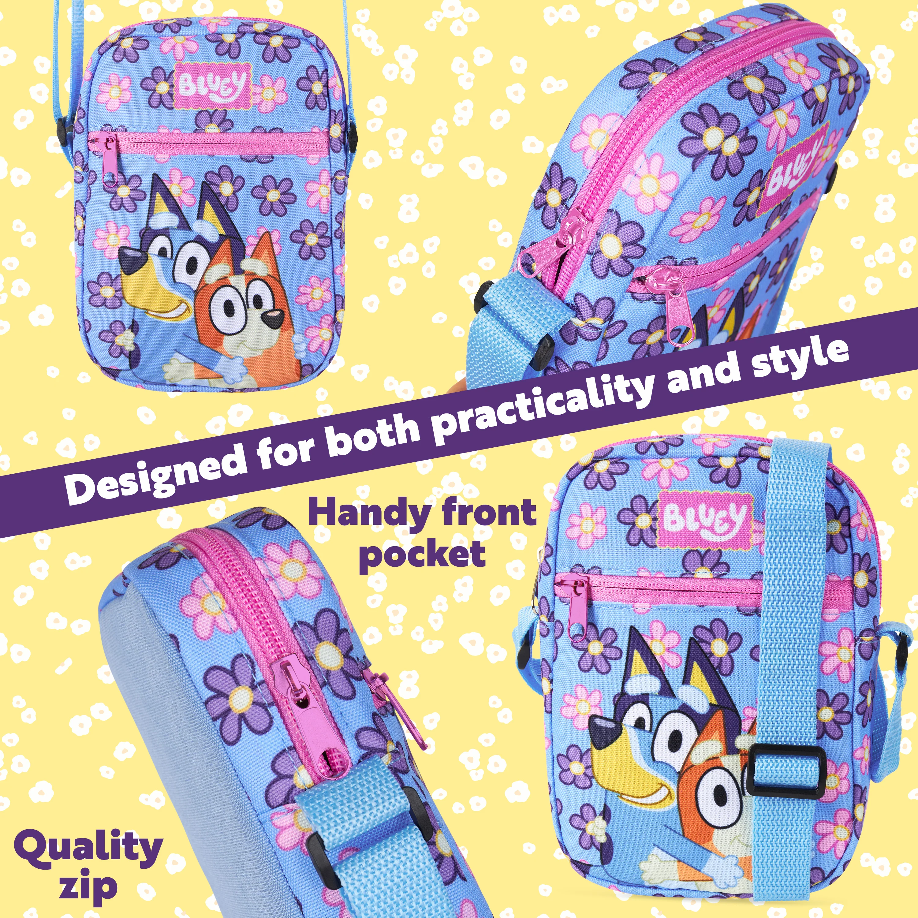 Bluey Handbag for Girls Cute Cross Body Bag with Adjustable Strap for Shopping Days Out Holiday Gifts for Girls - Image 5