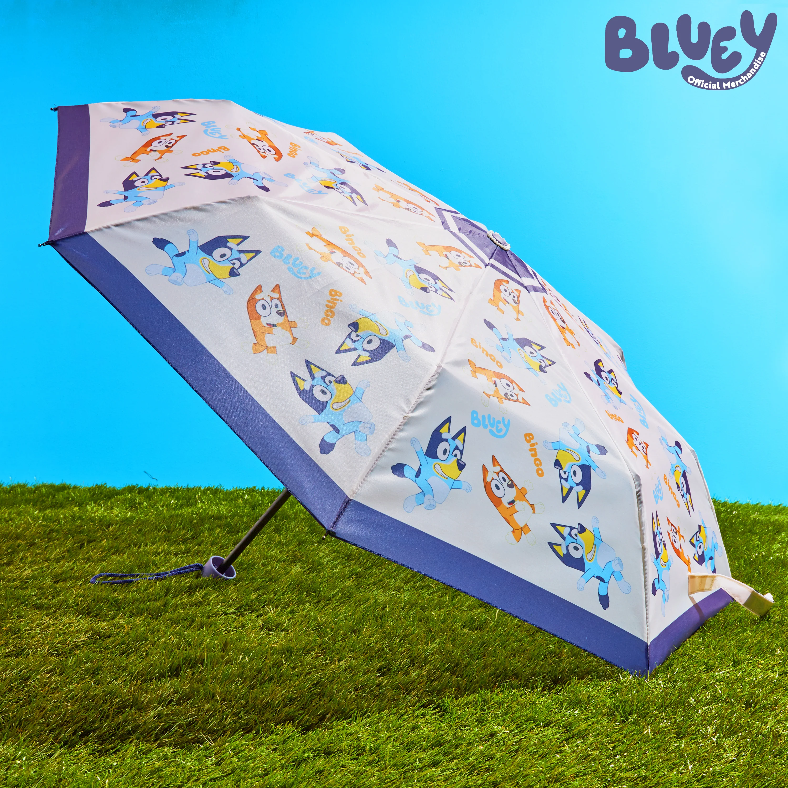 Bluey Kids Folding Umbrella, Telescopic Lightweight Umbrella - Image 2