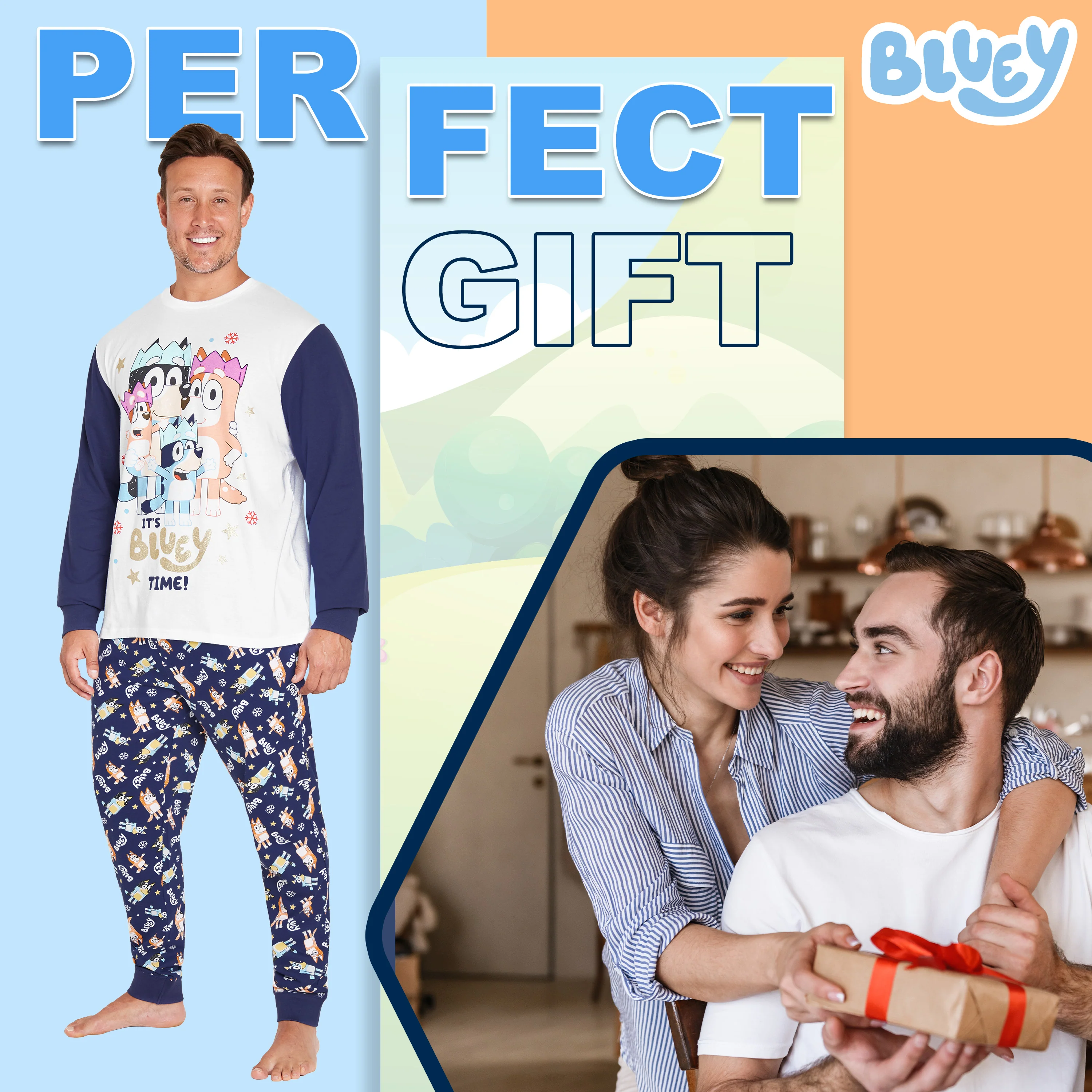 Bluey Pyjamas for Family Long Matching PJs Set Cosy Loungewear Warm Sleepwear Nightwear Children Men Women - Image 3