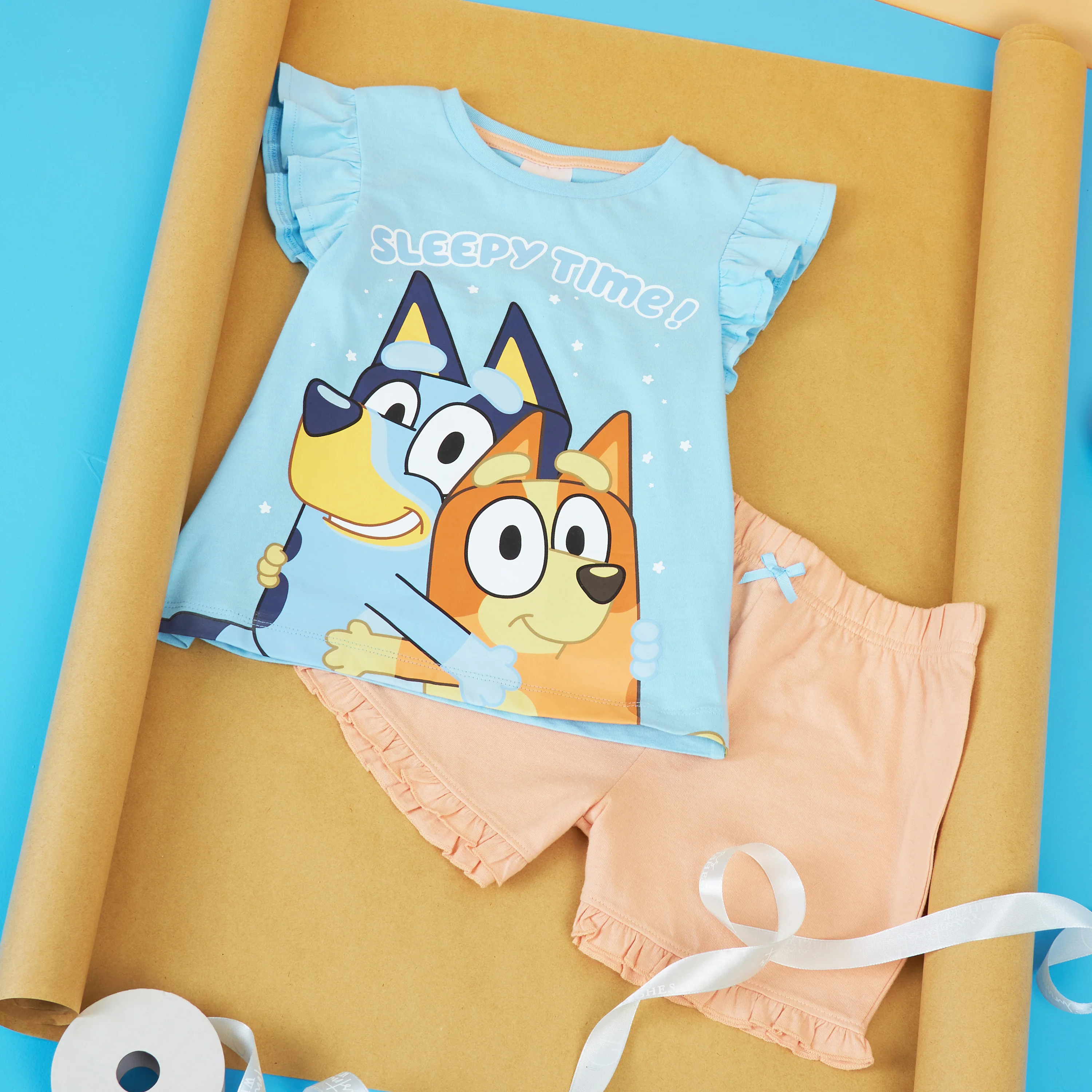 Bluey Pyjamas for Kids Girls and Boys PJs 2 Piece Nightwear T-Shirt Short Kids PJs Summer Soft Breathable Toddlers Lounge Wear Sizes 2-6 Years Bingo Gifts for Girls - Image 2