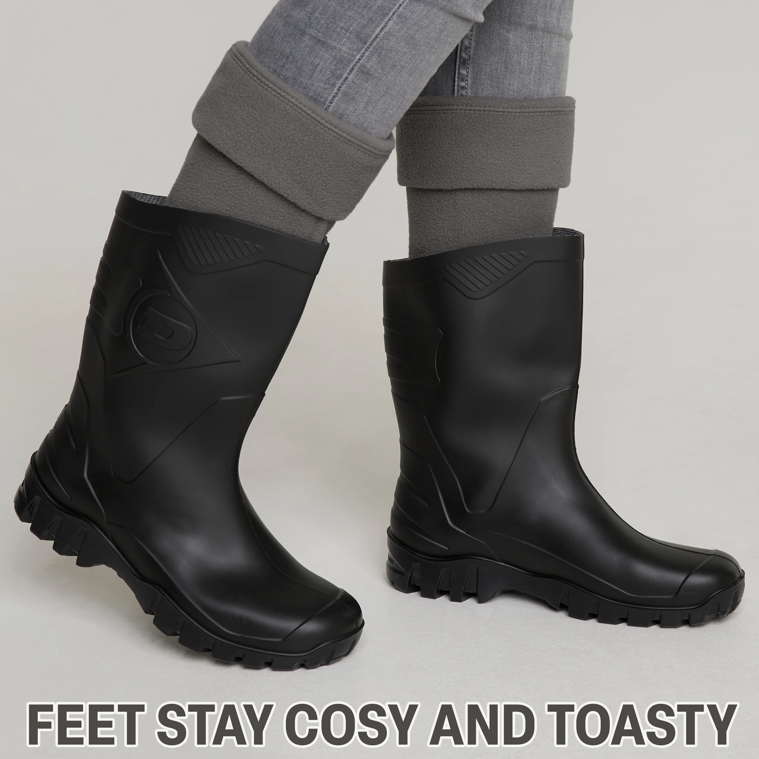 Boot Liner for Women and Teenagers - Warm Fleece Wellie Socks - Image 16