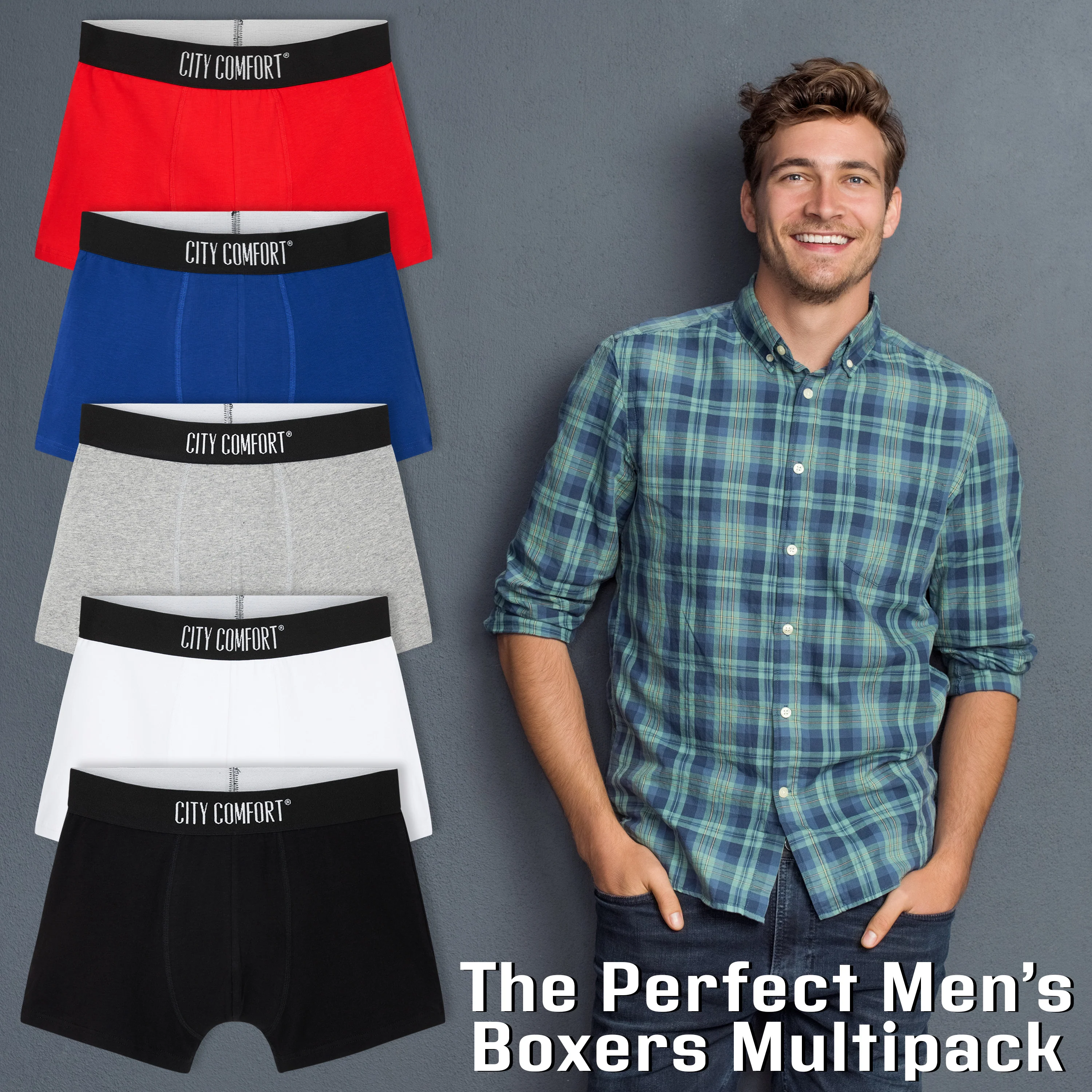 Boxers for Men - Pack of Men Cotton-Rich Boxer Shorts - Image 5