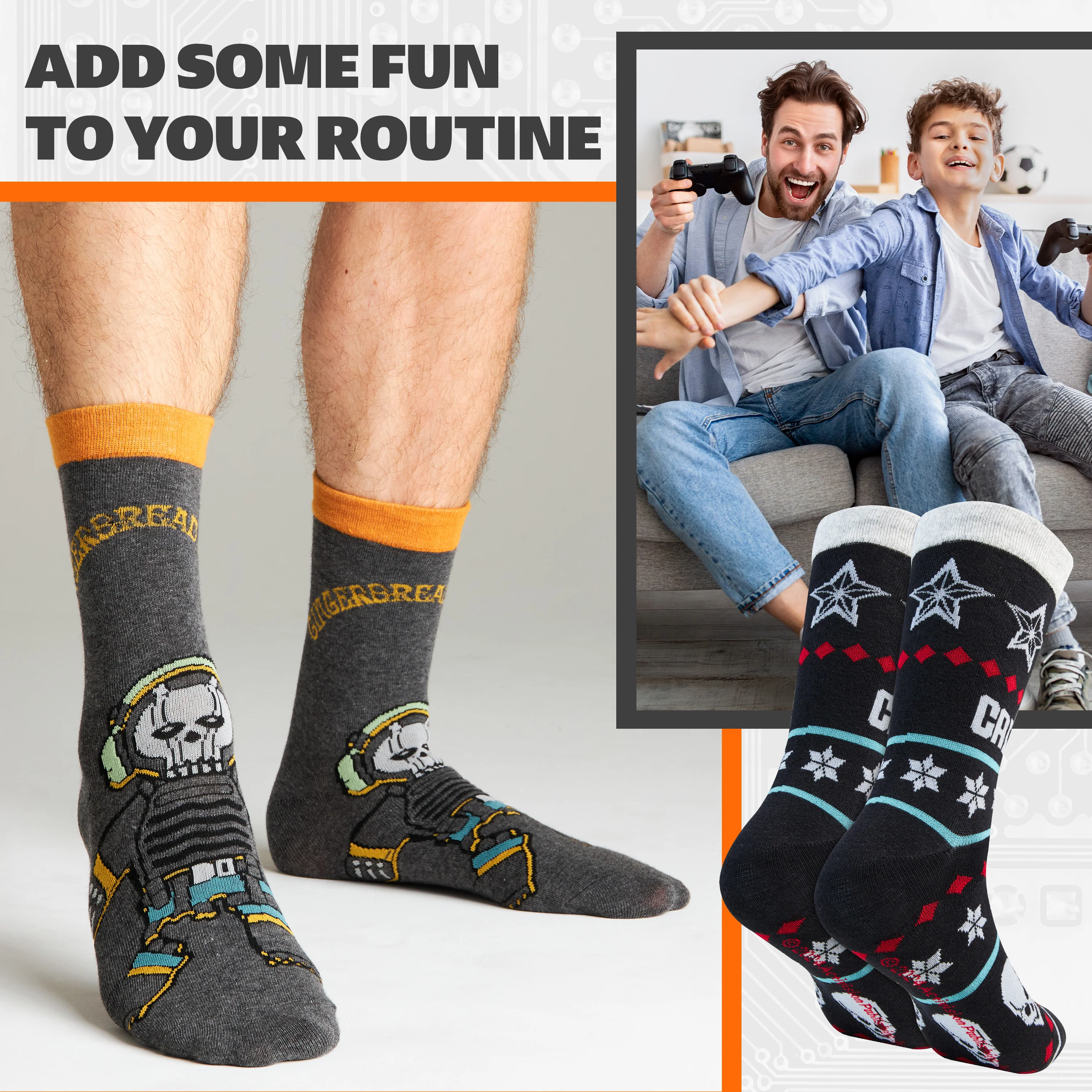 Call of Duty Mens Teenagers Calf Socks, Comfy Pack of 5 - Gamer Gifts for Him - Image 3