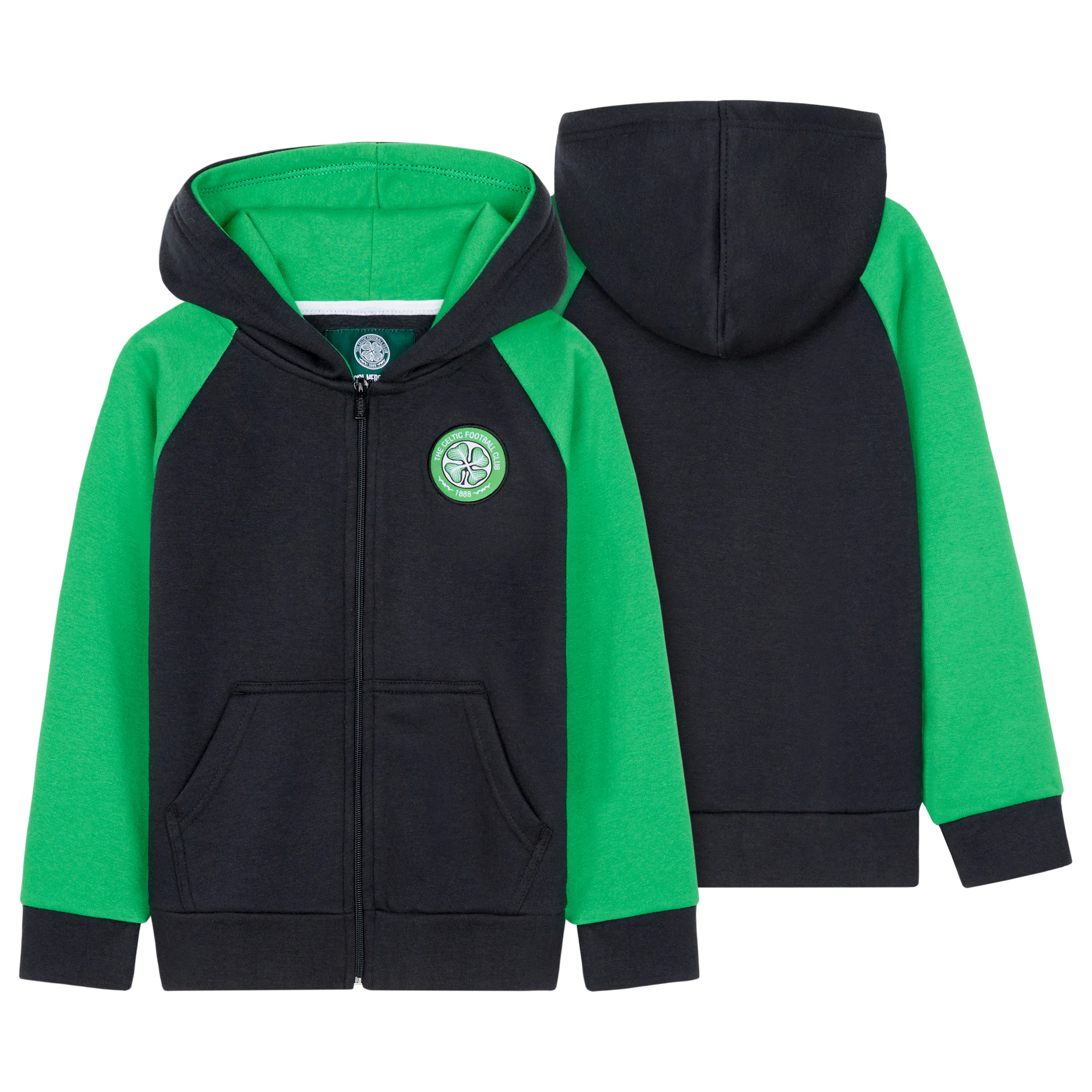 Celtic F.C. Boys Zip Up Hoodie with Pockets - Image 3