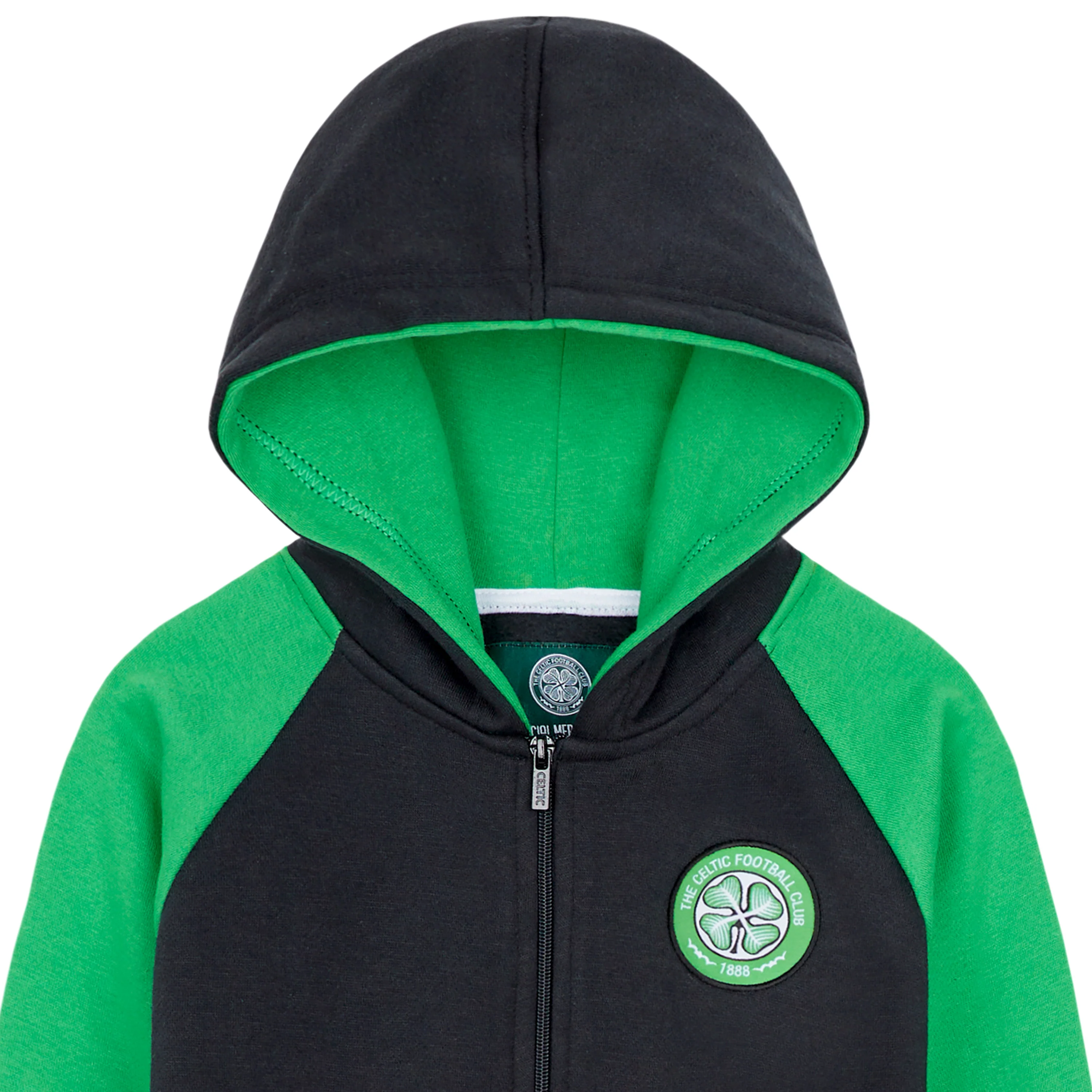 Celtic F.C. Boys Zip Up Hoodie with Pockets - Image 4