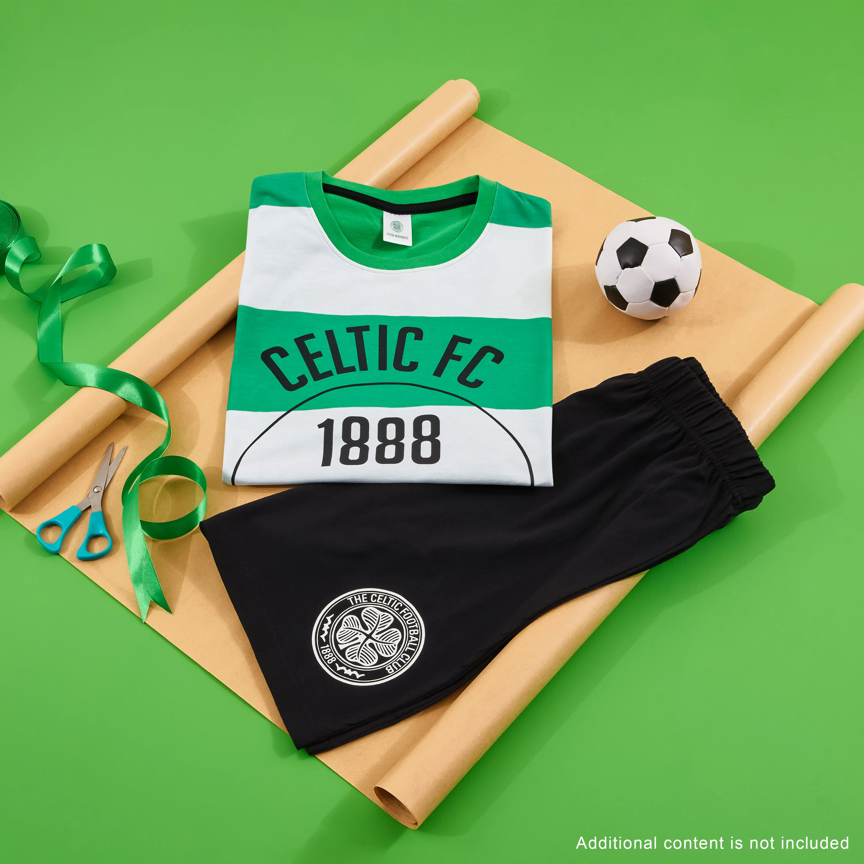 Celtic F.C. Mens PJs Sets, Shorts & T-Shirt Pyjamas for Men - Image 2
