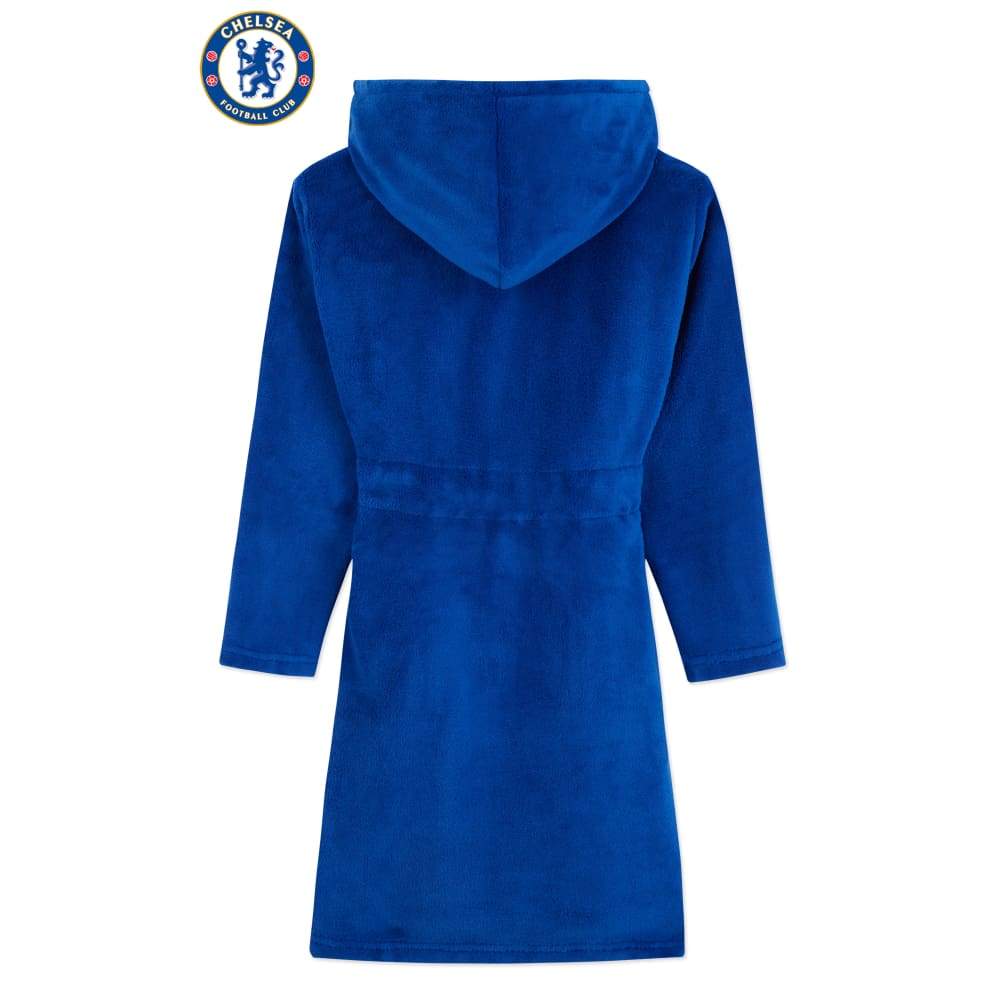 Chelsea F.C. Boys Dressing Gown, Kids Fleece Hooded Robe, Football Gifts - Image 7