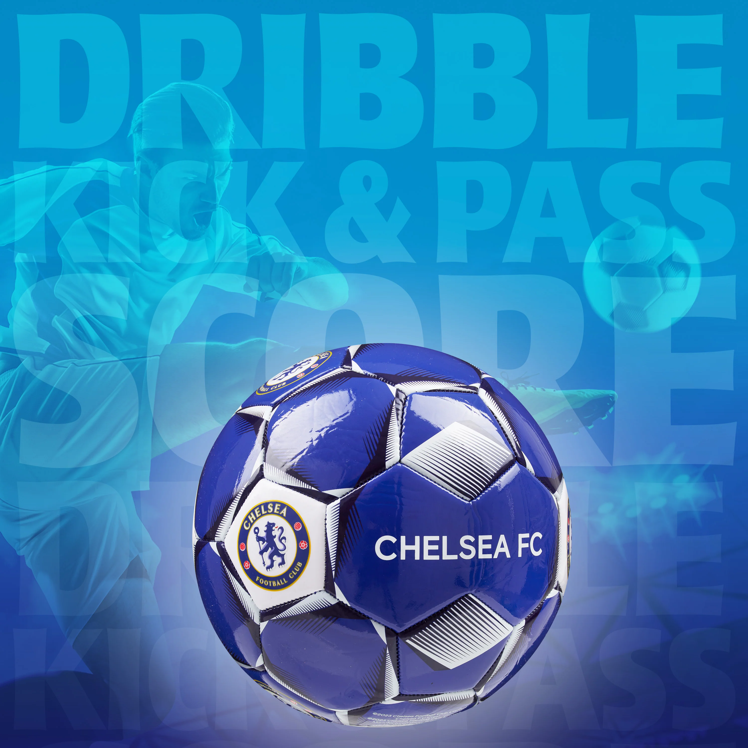 Chelsea F.C. Football Soccer Ball for Adults & Teenagers - Size 5 - Image 3