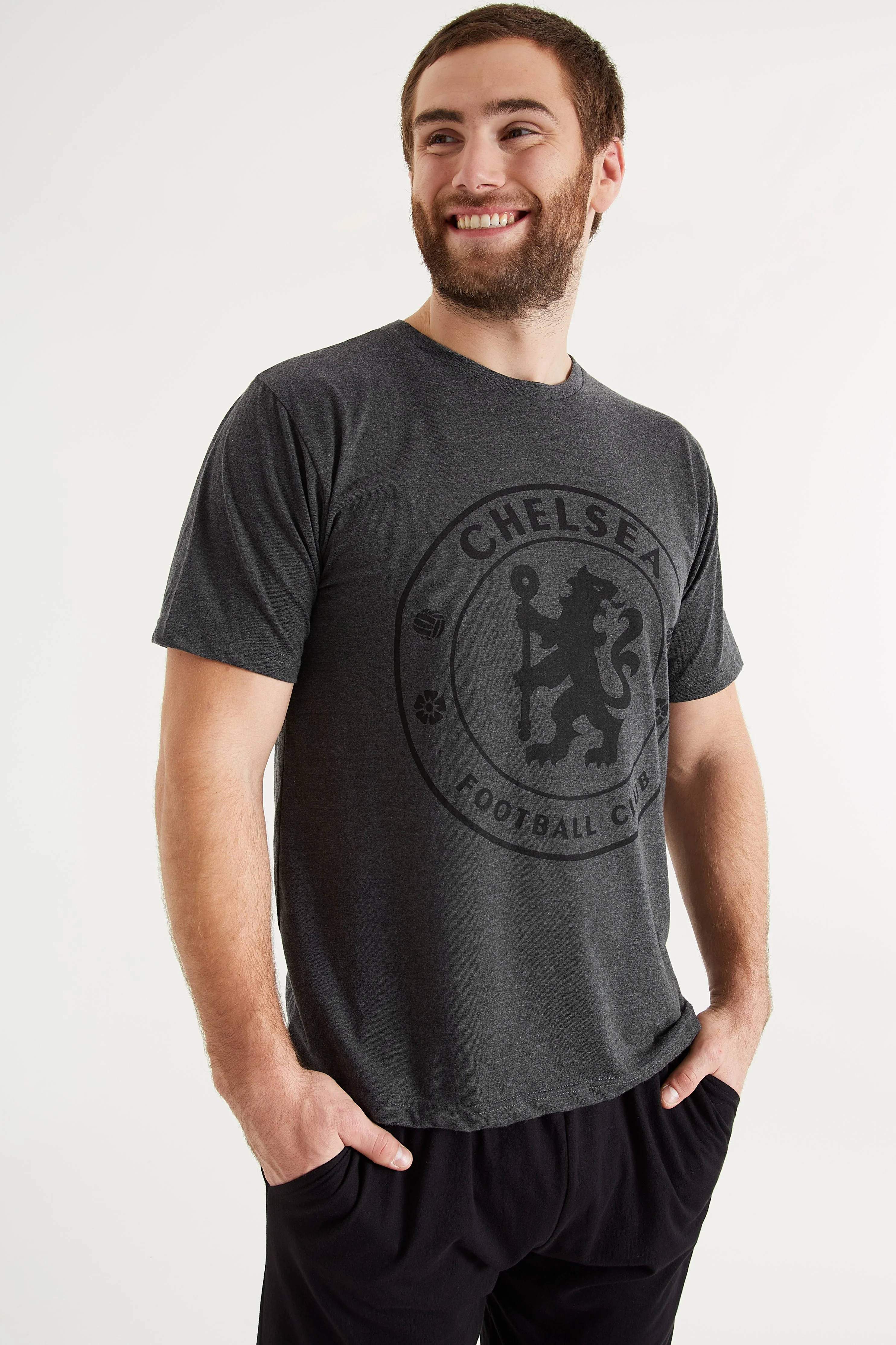 Chelsea F.C. Mens Pyjamas Set, Cotton Mens Pjs, Official Football Gifts for Men - Image 3
