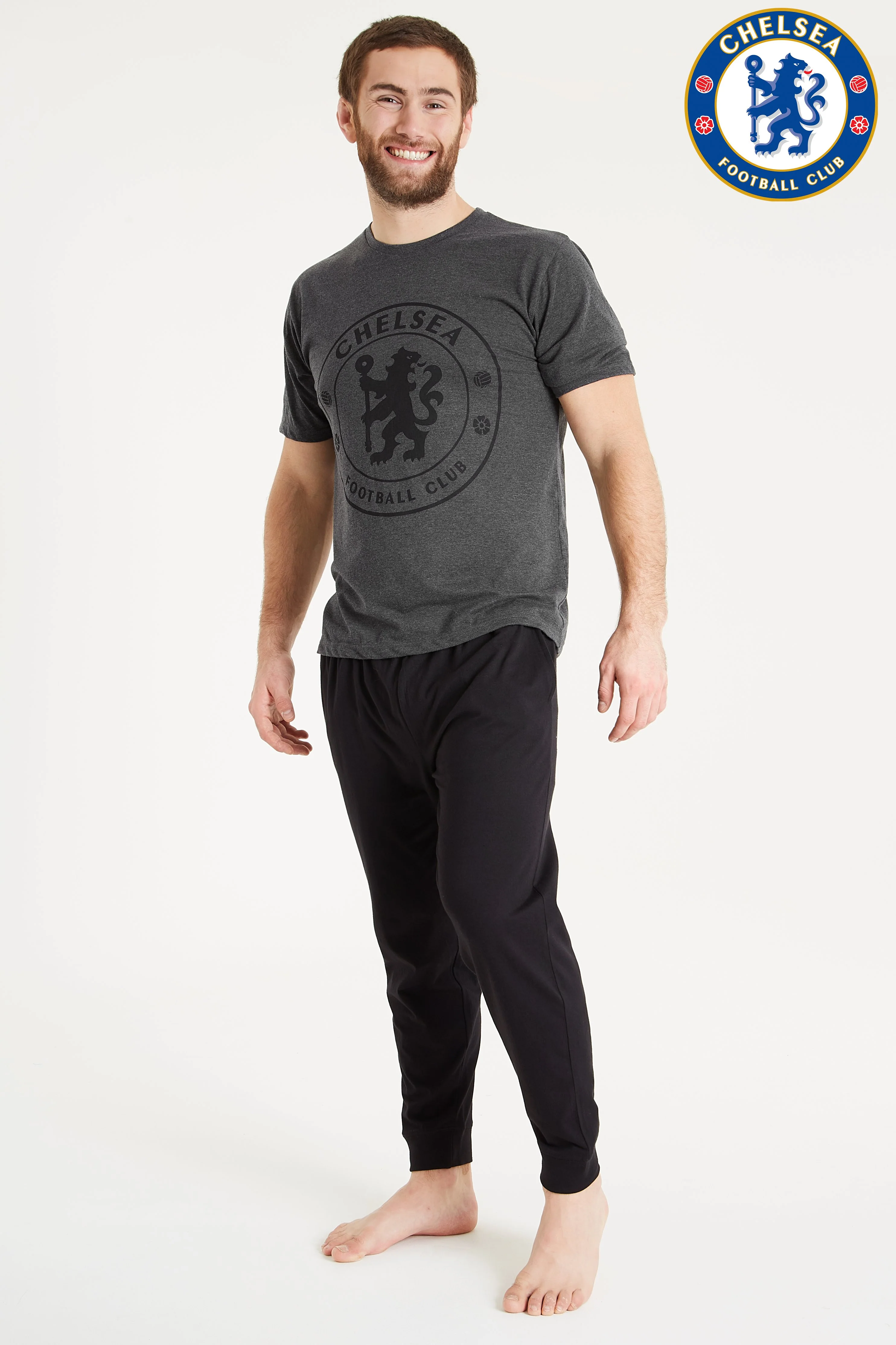 Chelsea F.C. Mens Pyjamas Set, Cotton Mens Pjs, Official Football Gifts for Men - Image 5