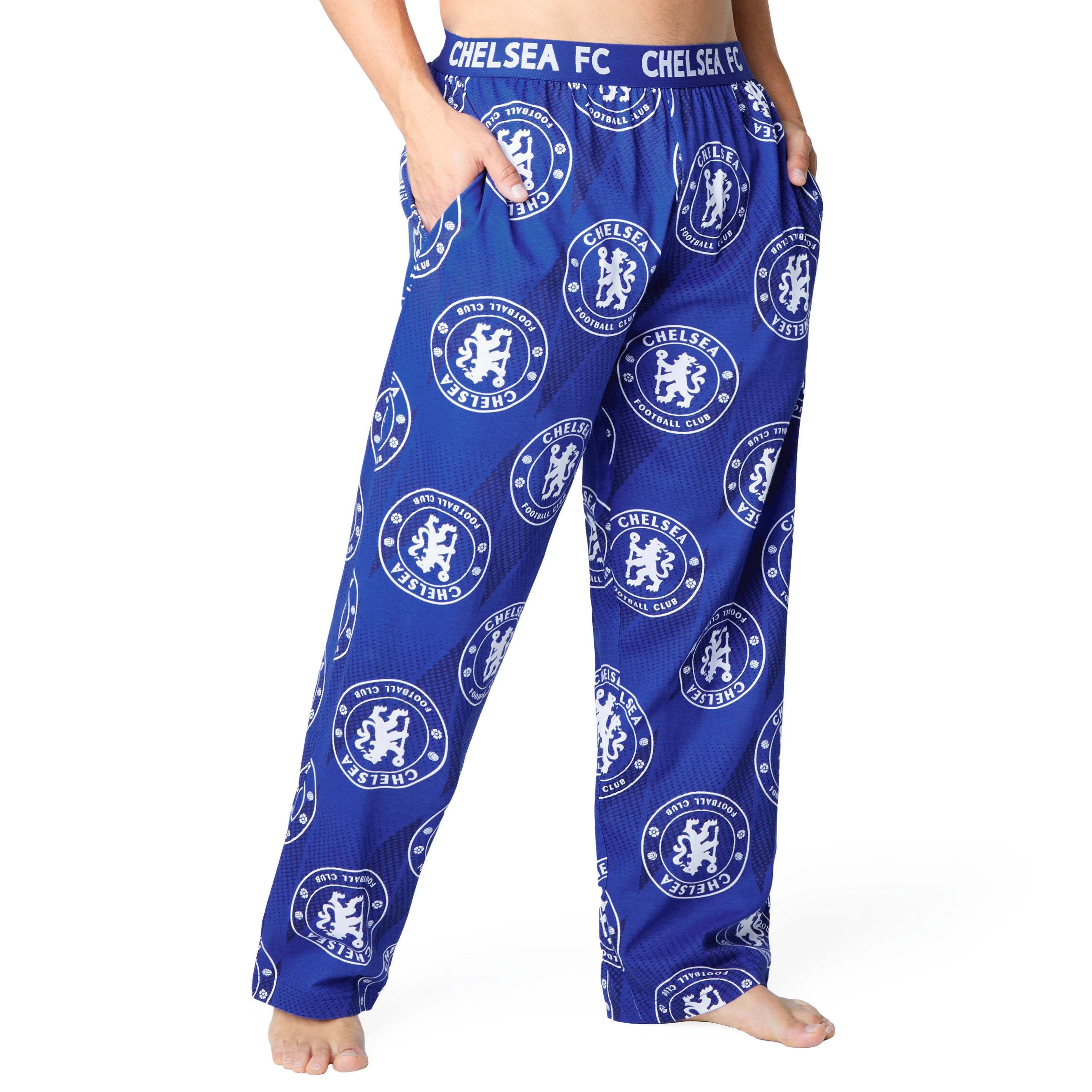 Chelsea FC Mens Pyjamas - Comfy Nightwear Pyjama Bottoms for Men