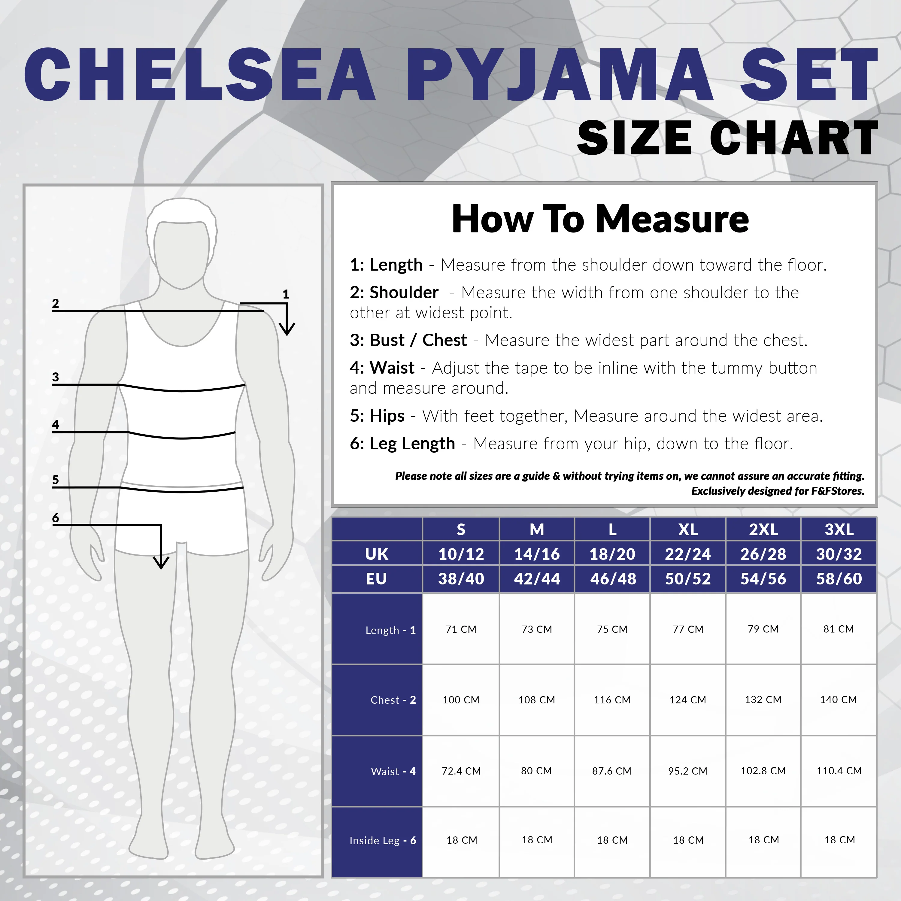 Chelsea Mens Pyjamas Set, 2 Piece T-Shirt and Short PJs - Navy/Black - Image 6